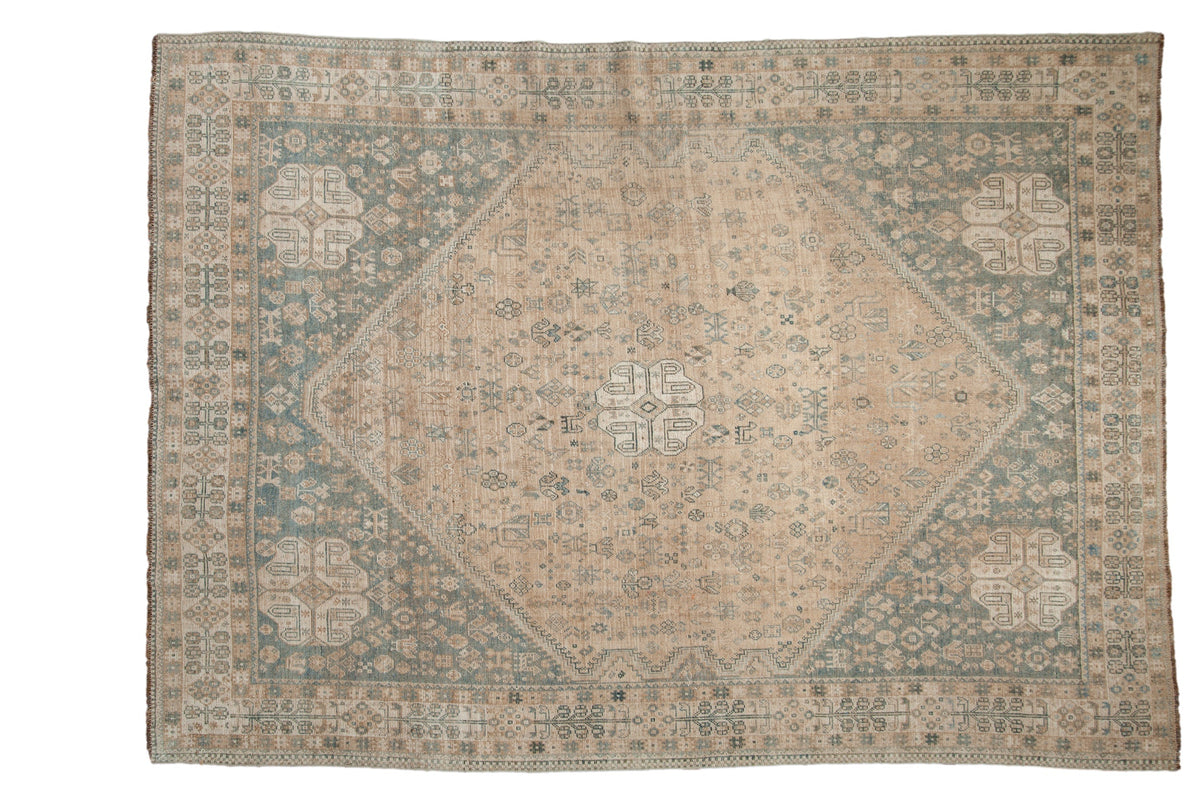 7x10 Vintage Distressed Qashqai Carpet by Old New House® - main product image for Resin Society