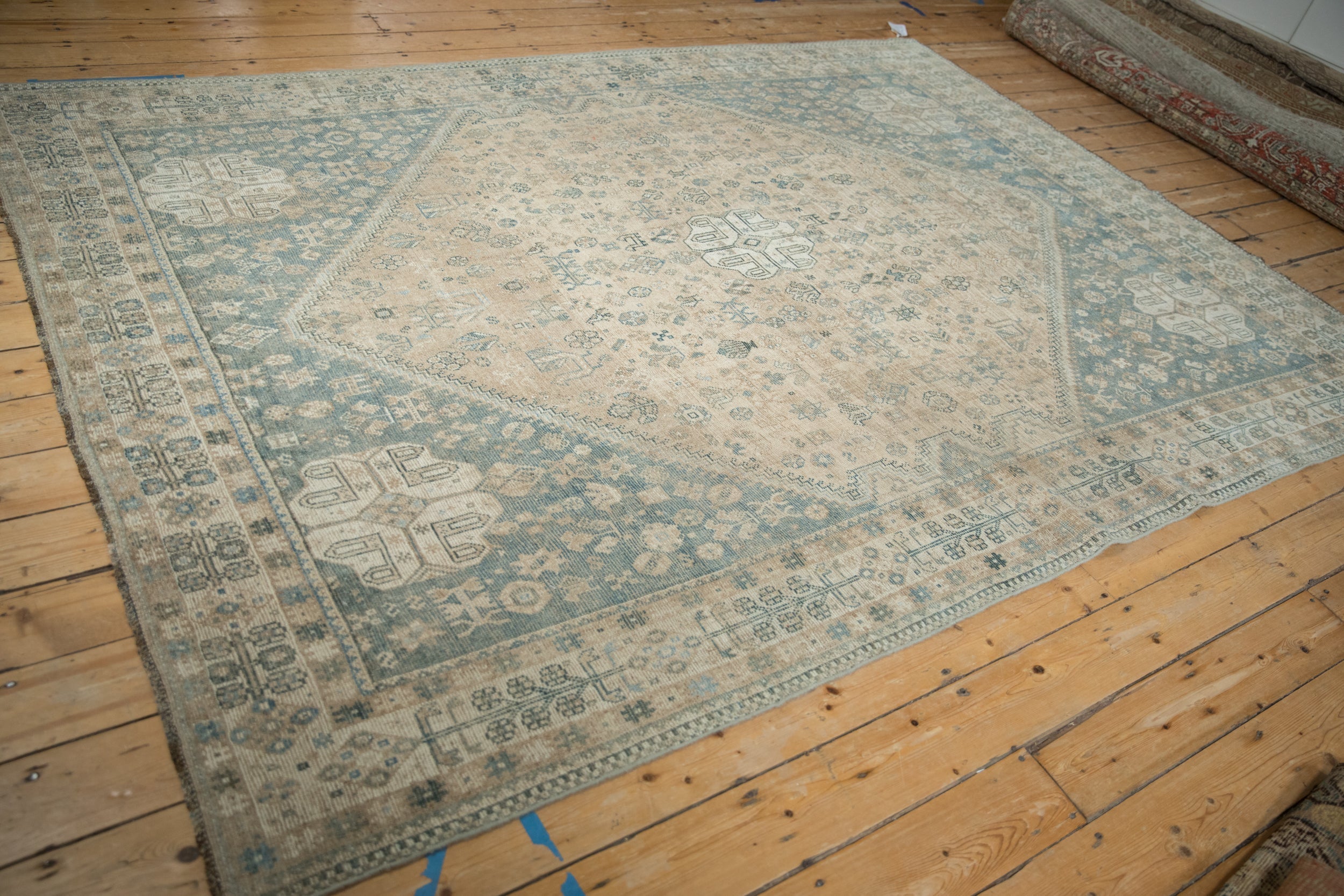 7x10 Vintage Distressed Qashqai Carpet by Old New House® - product image 5 for Resin Society