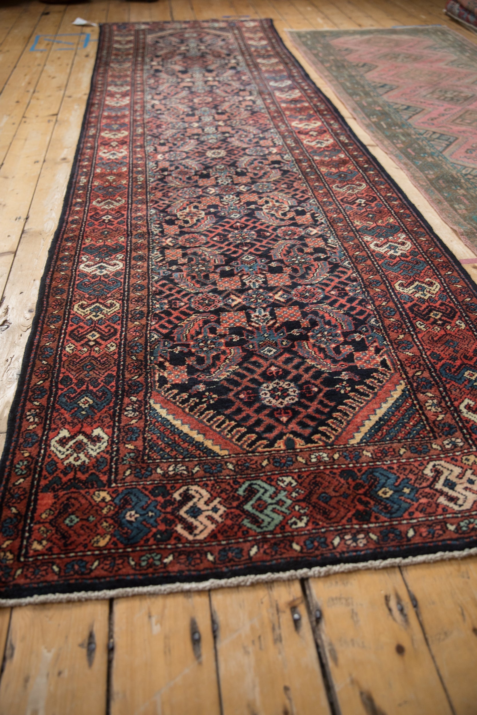3.5x12 Vintage Hamadan Rug Runner by Old New House® - product image 7 for Resin Society