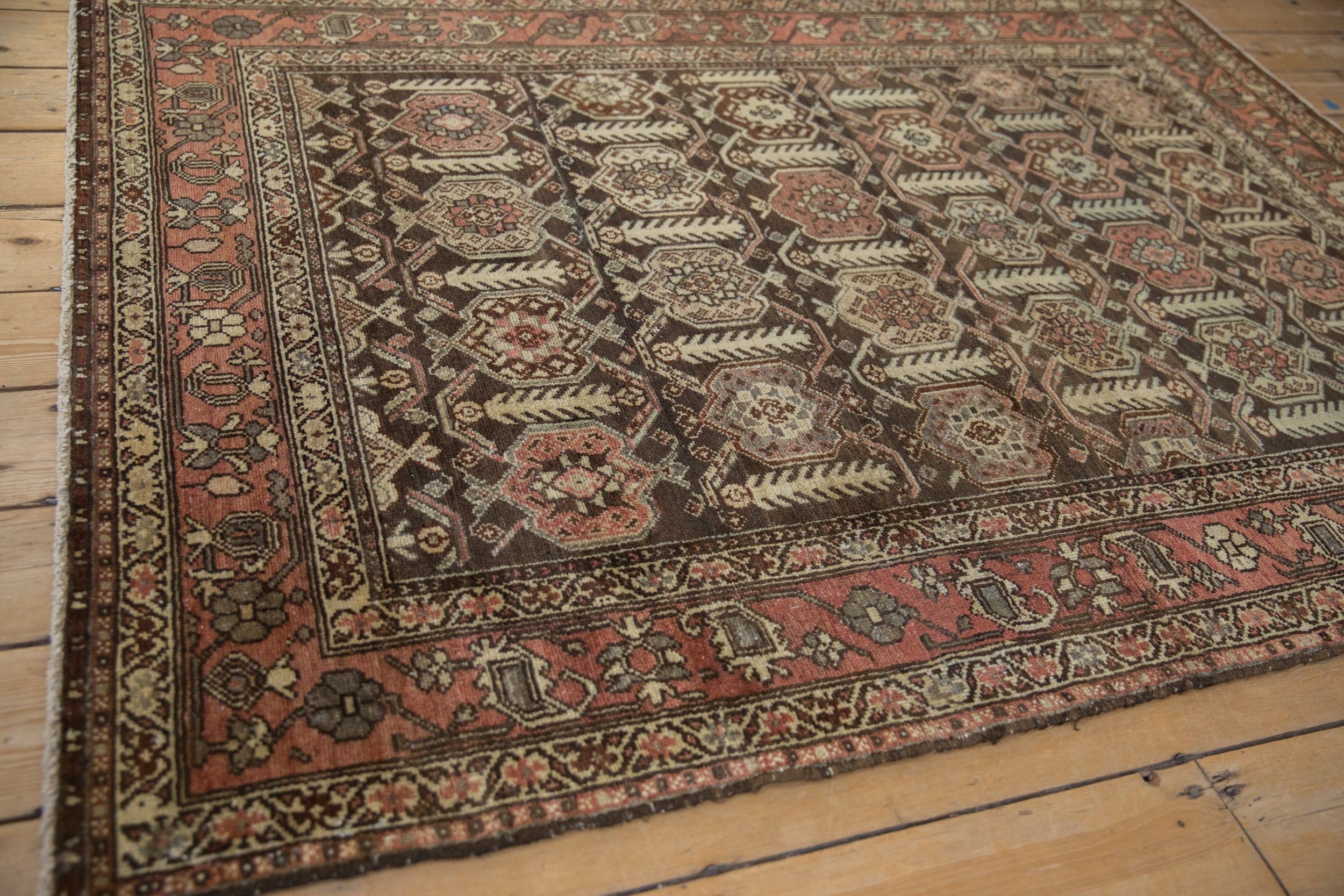 4.5x6 Vintage Distressed Hamadan Rug by Old New House® - product image 4 for Resin Society