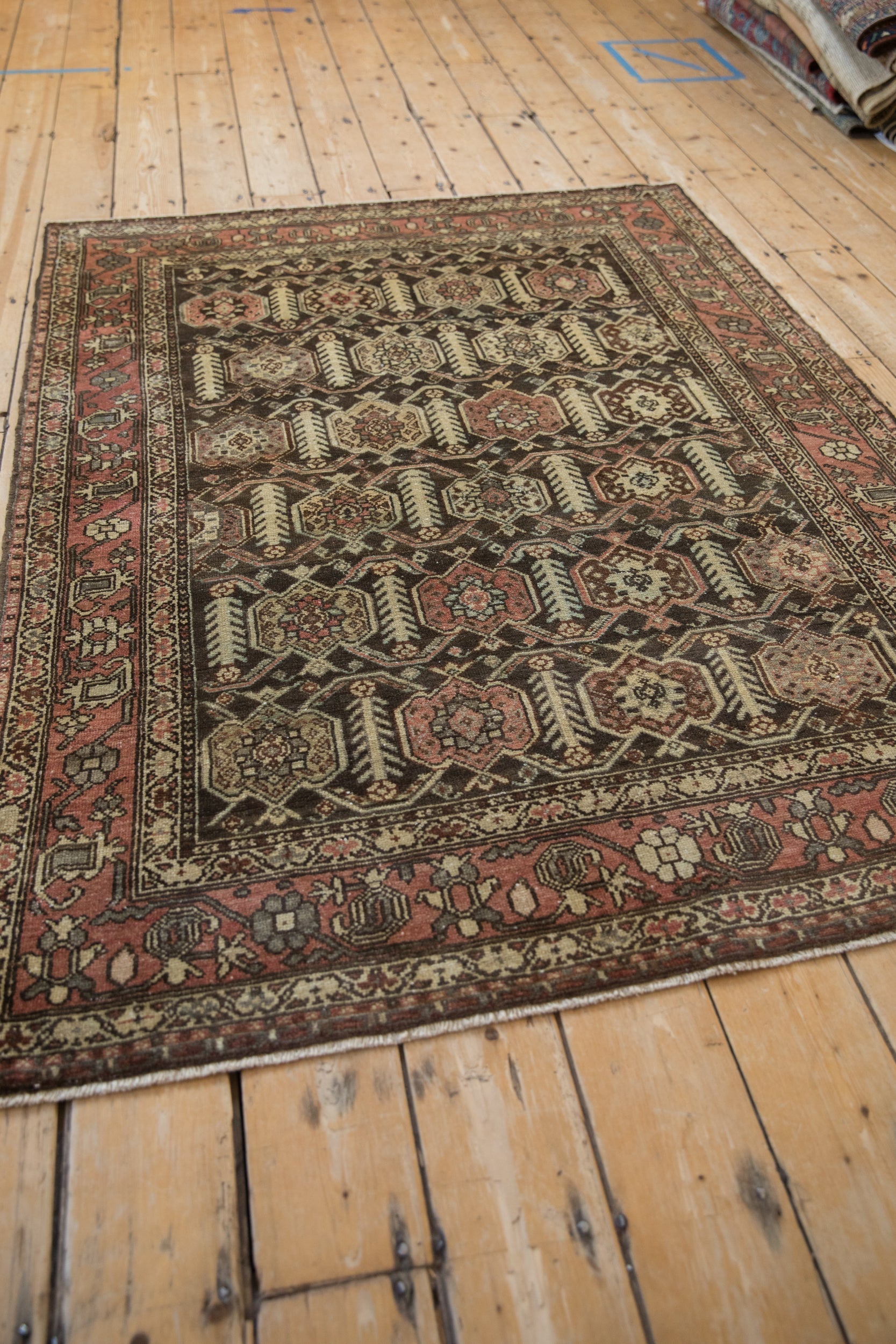 4.5x6 Vintage Distressed Hamadan Rug by Old New House® - product image 5 for Resin Society