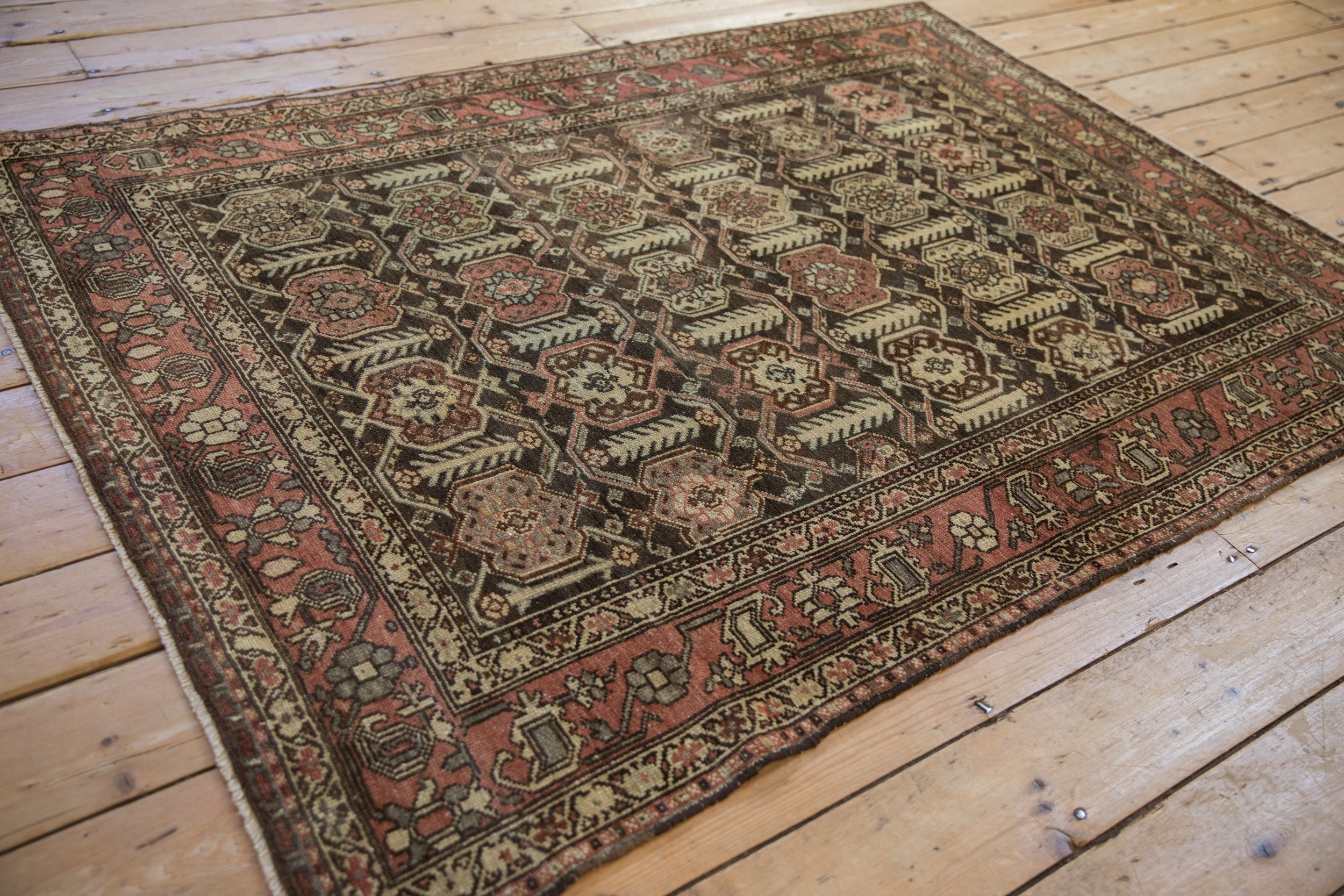 4.5x6 Vintage Distressed Hamadan Rug by Old New House® - product image 8 for Resin Society