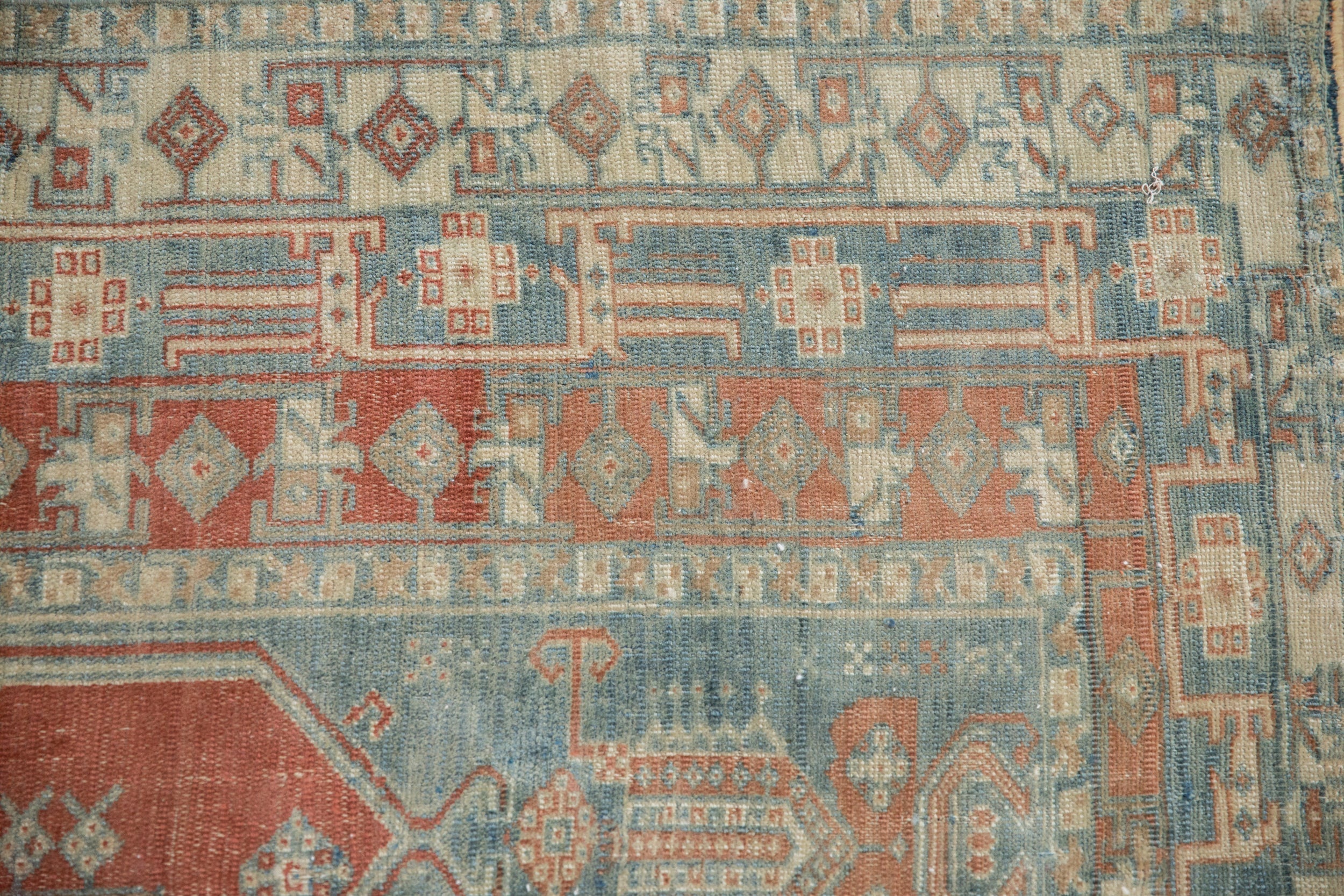 4x4.5 Vintage Distressed Oushak Square Rug by Old New House® - product image 6 for Resin Society