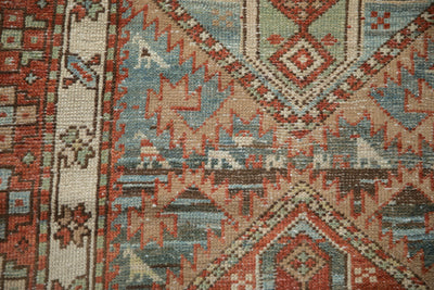 3.5x12.5 Vintage Distressed Karaja Rug Runner by Old New House® - product image 7 for Resin Society