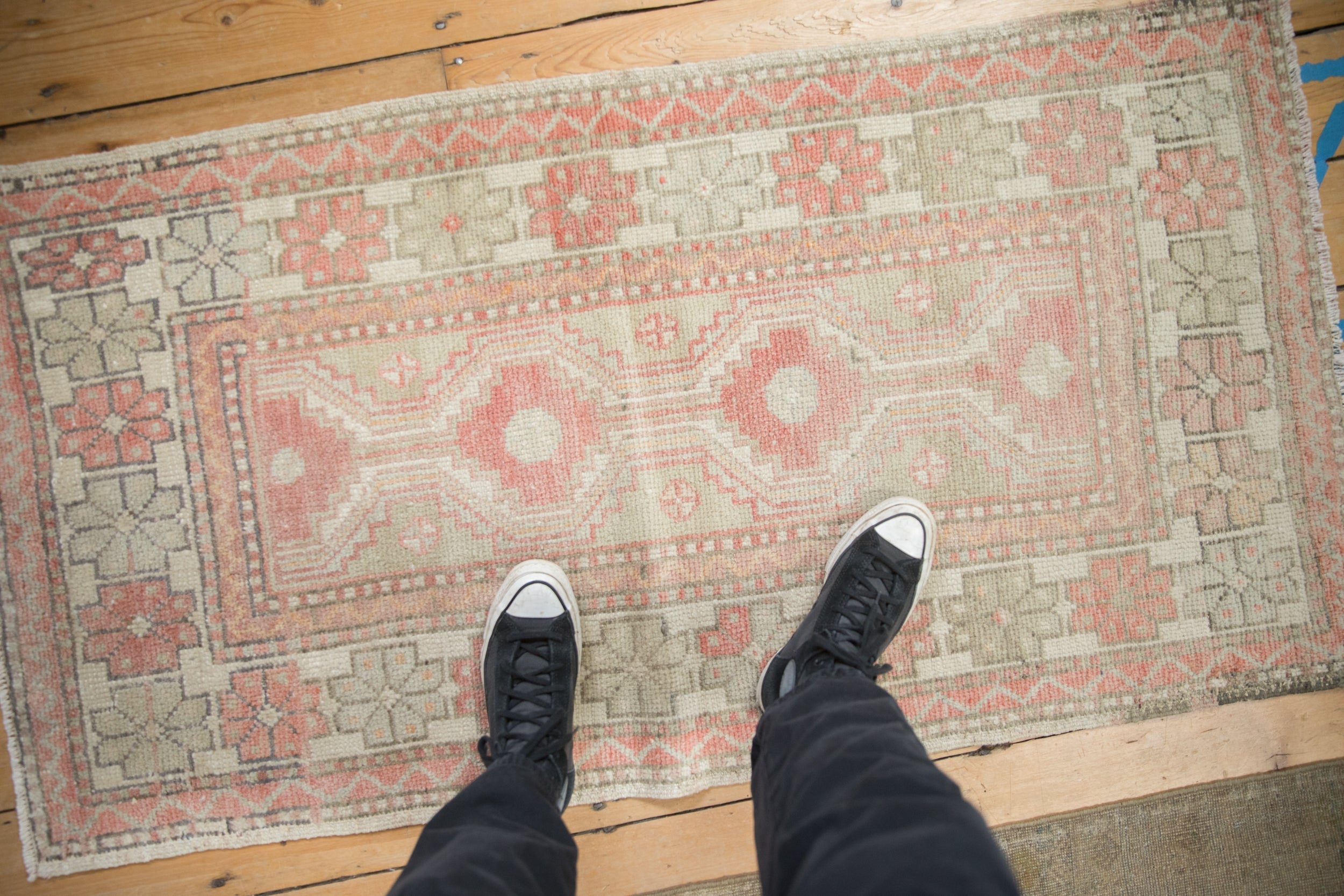 2.5x5 Vintage Distressed Oushak Rug Runner by Old New House® - product image 2 for Resin Society