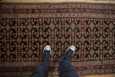 3.5x11.5 Antique Hamadan Rug Runner by Old New House® - product image 2 for Resin Society