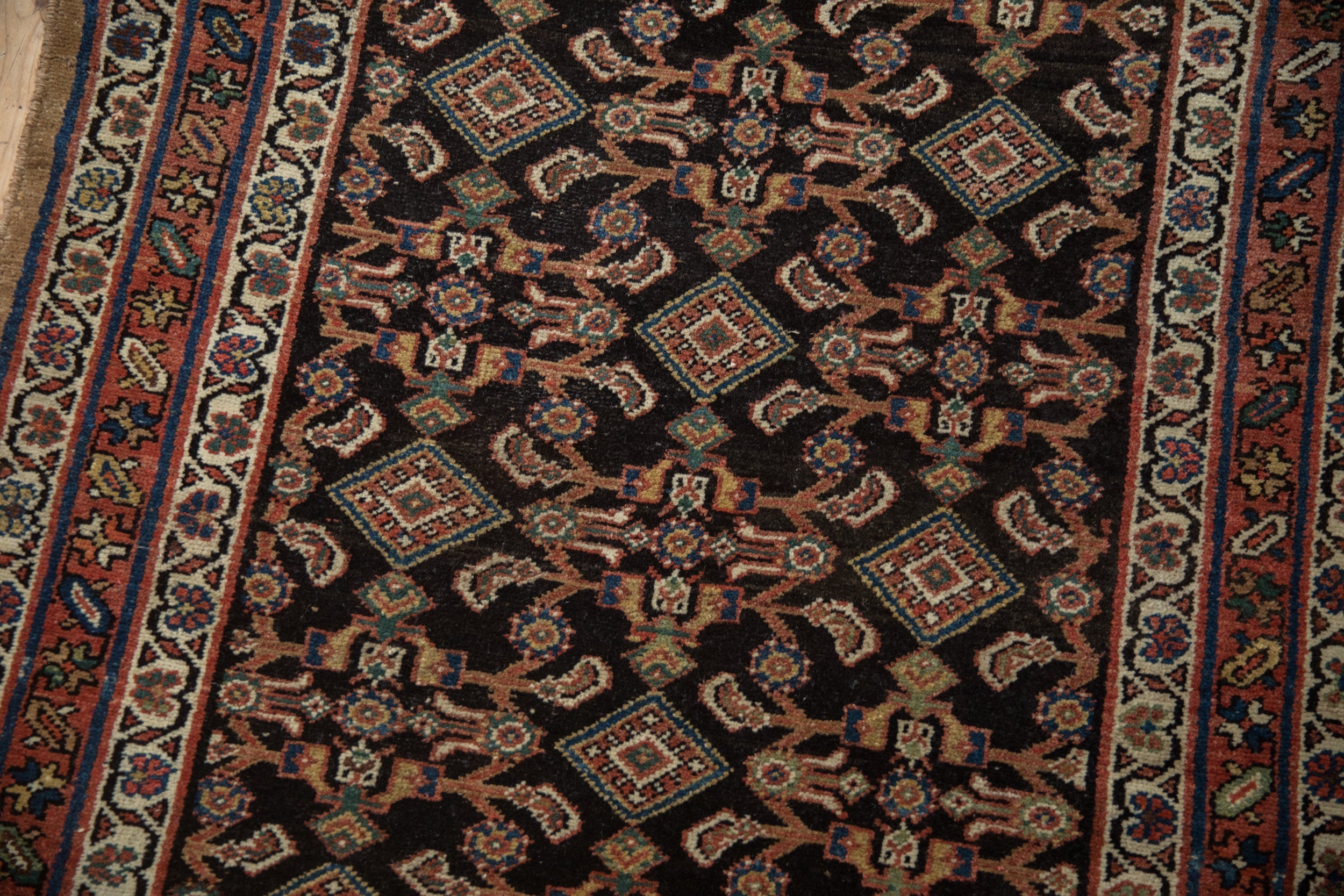 3.5x11.5 Antique Hamadan Rug Runner by Old New House® - product image 4 for Resin Society