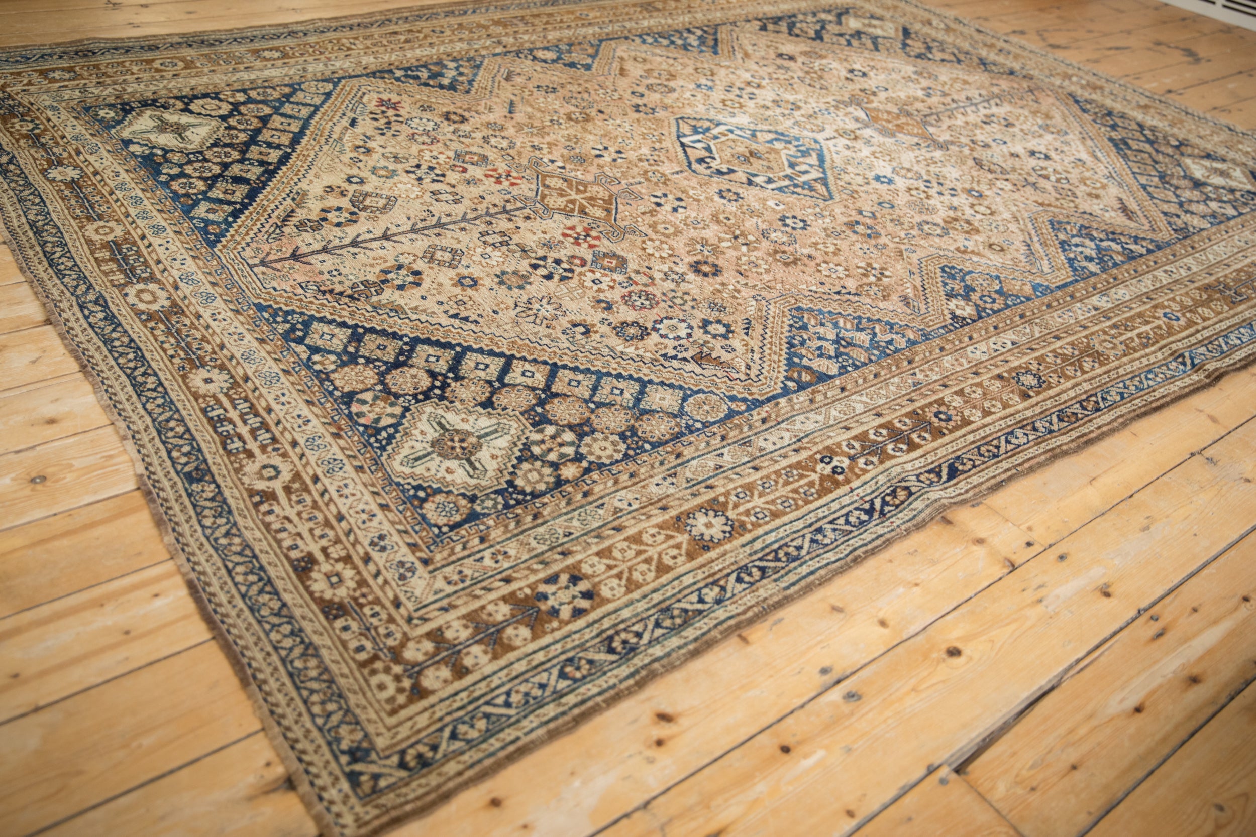 7.5x9.5 Vintage Distressed Qashqai Carpet by Old New House® - product image 7 for Resin Society
