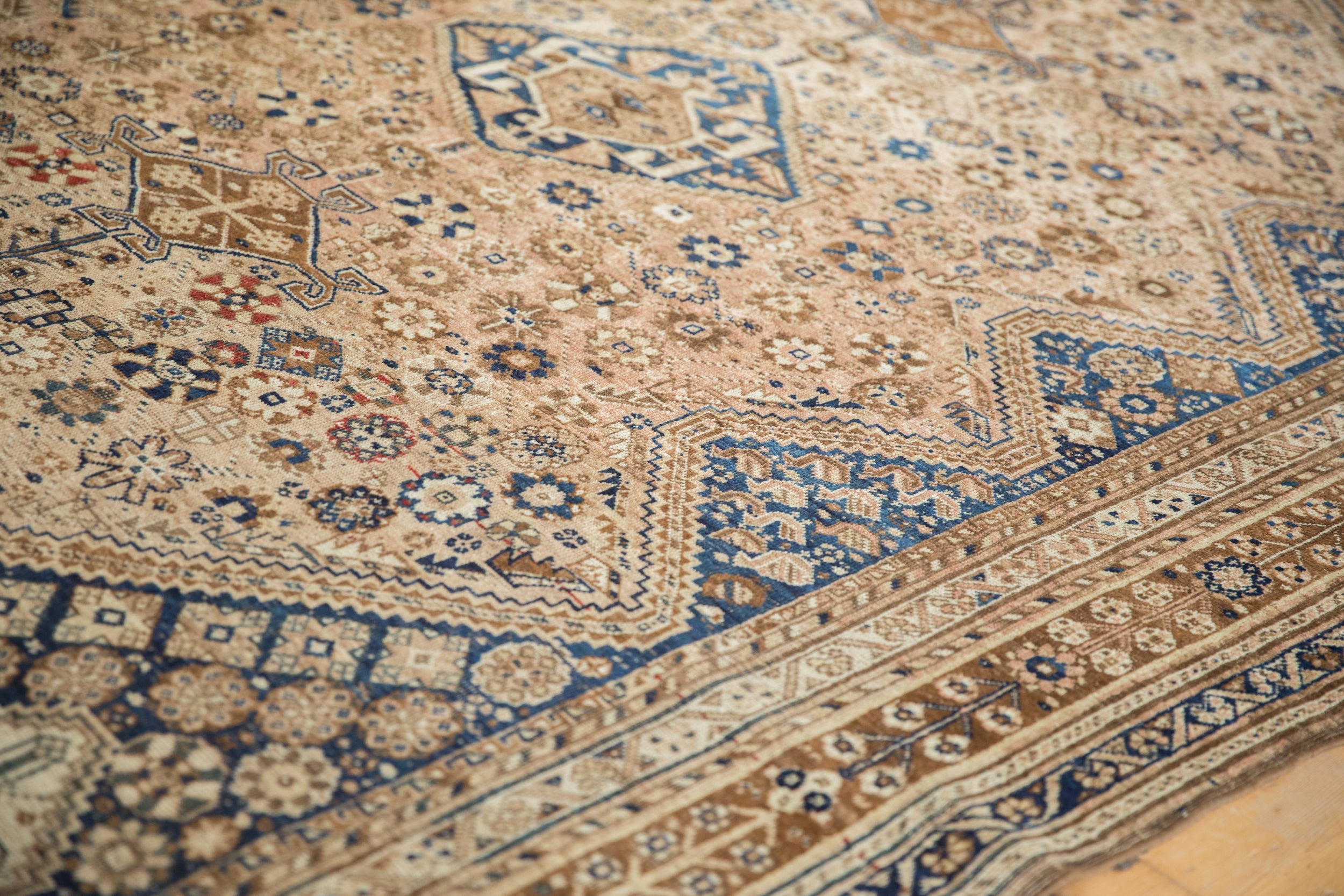 7.5x9.5 Vintage Distressed Qashqai Carpet by Old New House® - product image 8 for Resin Society