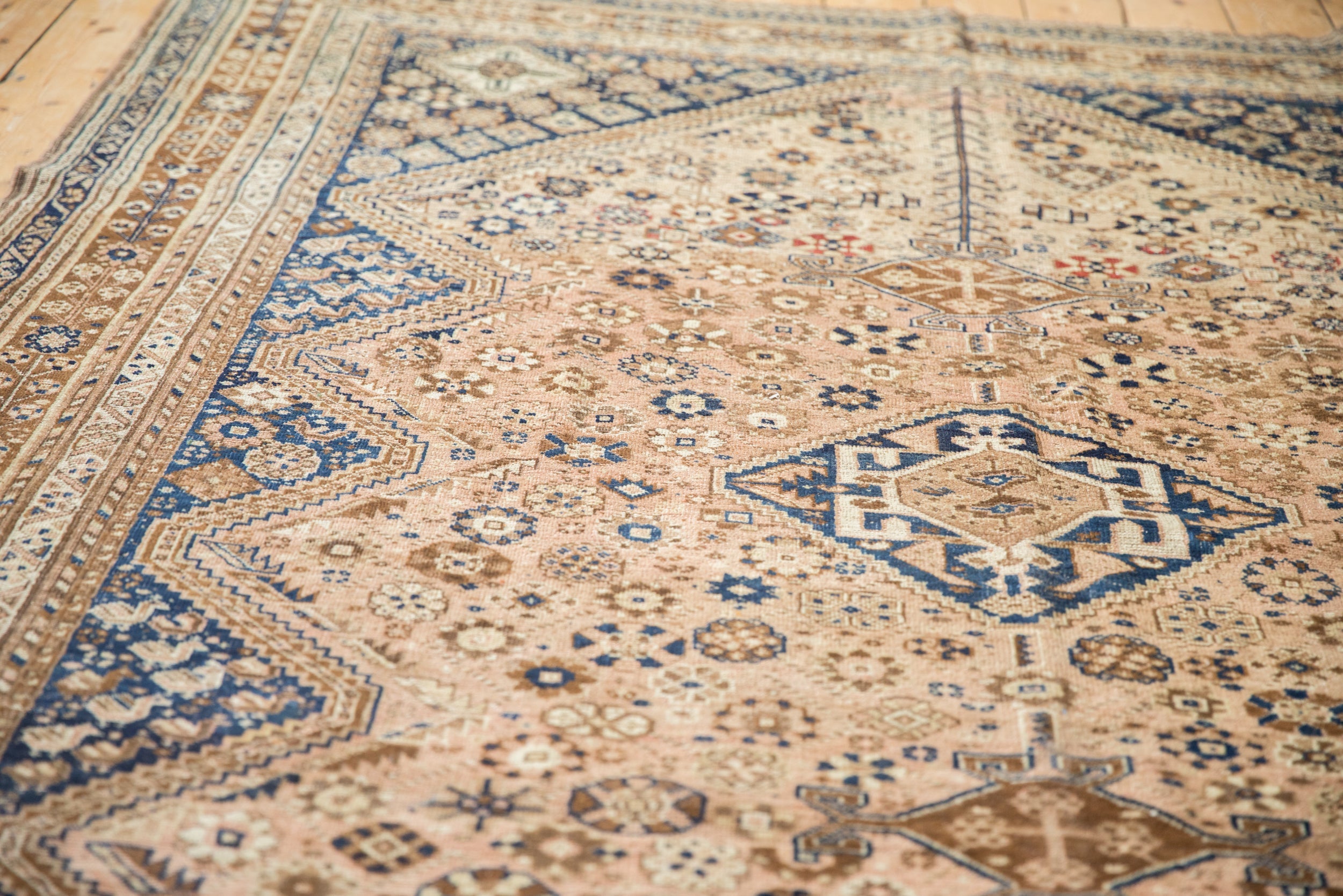 7.5x9.5 Vintage Distressed Qashqai Carpet by Old New House® - product image 11 for Resin Society