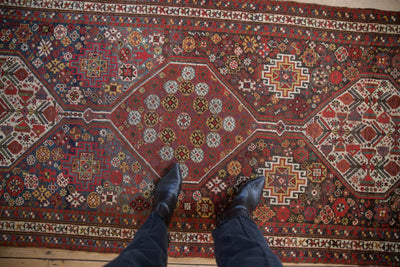 3.5x15 Antique Qashqai Rug Runner by Old New House® - product image 2 for Resin Society