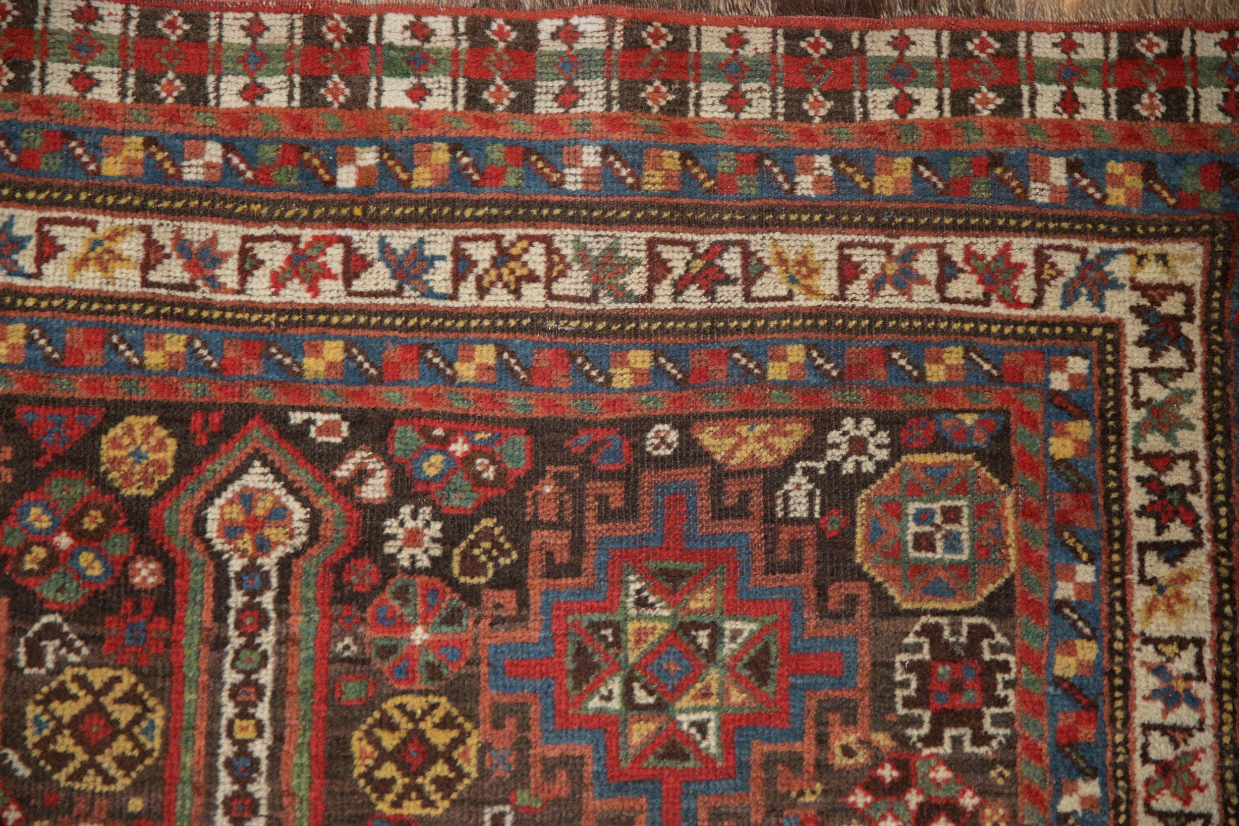 3.5x15 Antique Qashqai Rug Runner by Old New House® - product image 3 for Resin Society
