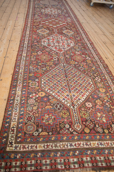 3.5x15 Antique Qashqai Rug Runner by Old New House® - product image 4 for Resin Society