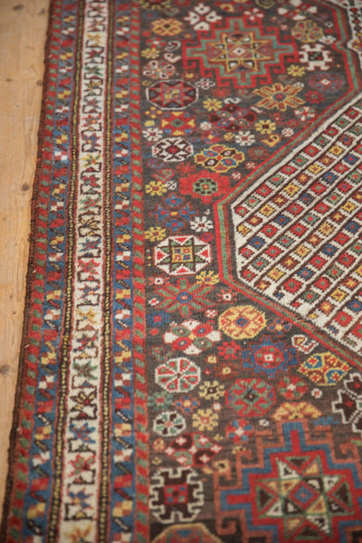 3.5x15 Antique Qashqai Rug Runner by Old New House® - product image 5 for Resin Society