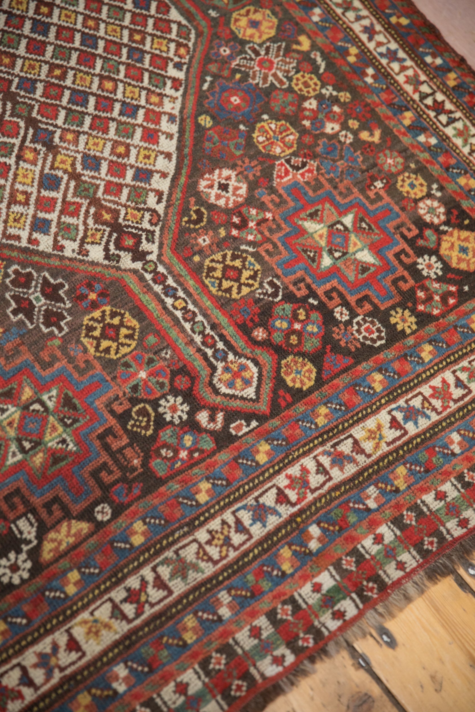 3.5x15 Antique Qashqai Rug Runner by Old New House® - product image 6 for Resin Society