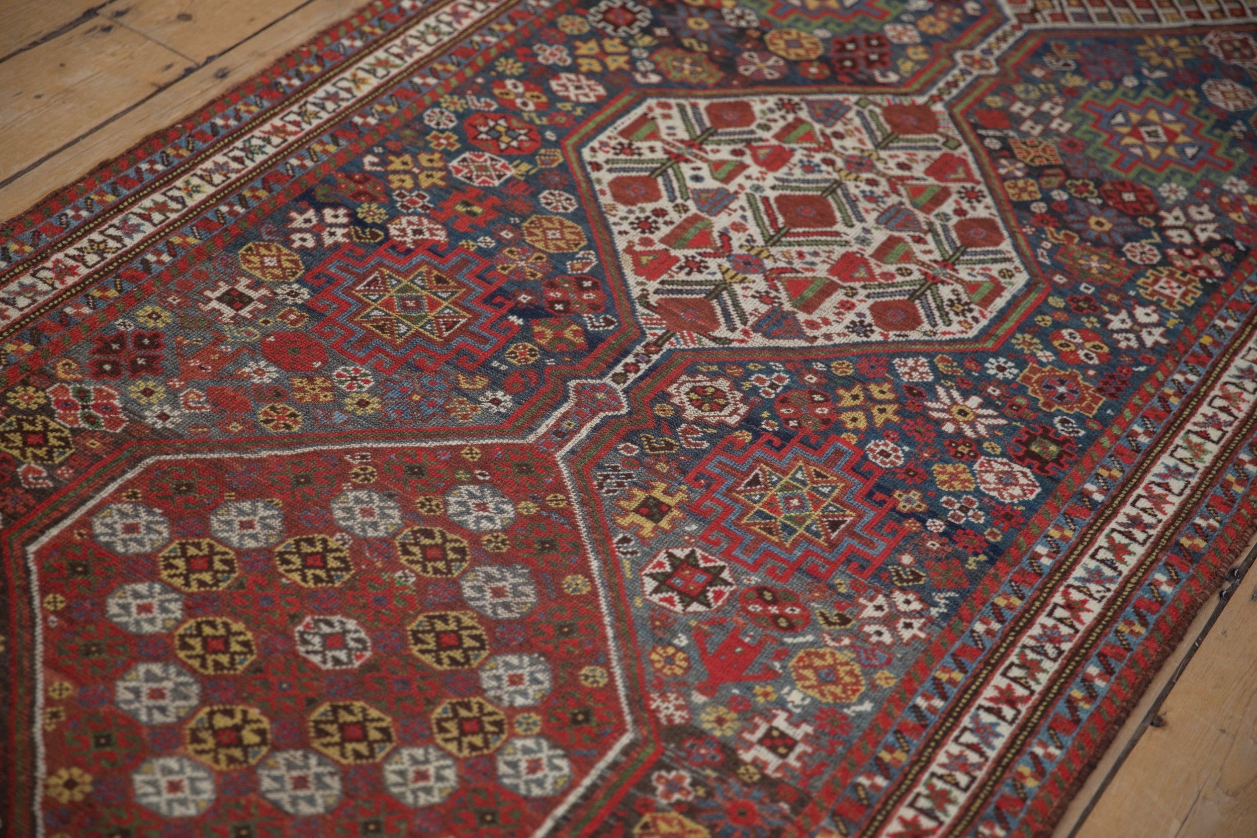 3.5x15 Antique Qashqai Rug Runner by Old New House® - product image 8 for Resin Society