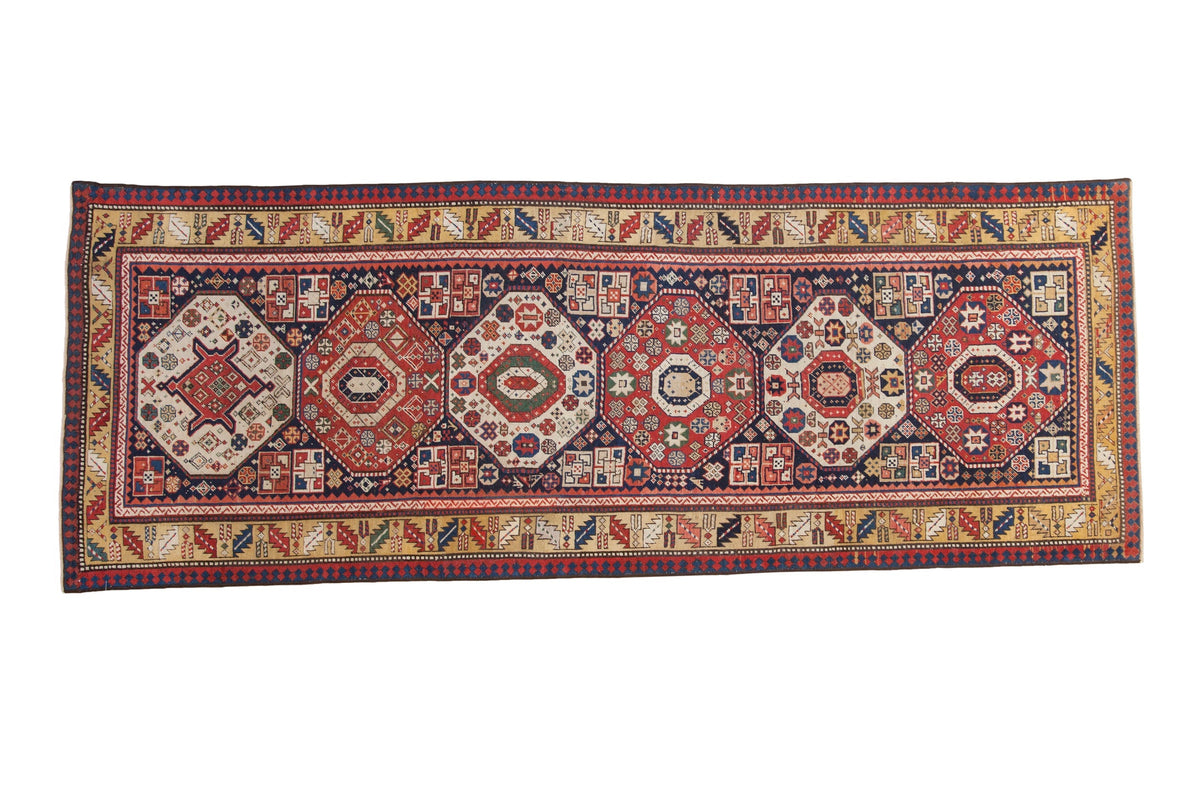 3.5x9.5 Antique Kazak Rug Runner by Old New House® - main product image for Resin Society