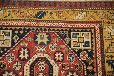 3.5x9.5 Antique Kazak Rug Runner by Old New House® - product image 3 for Resin Society