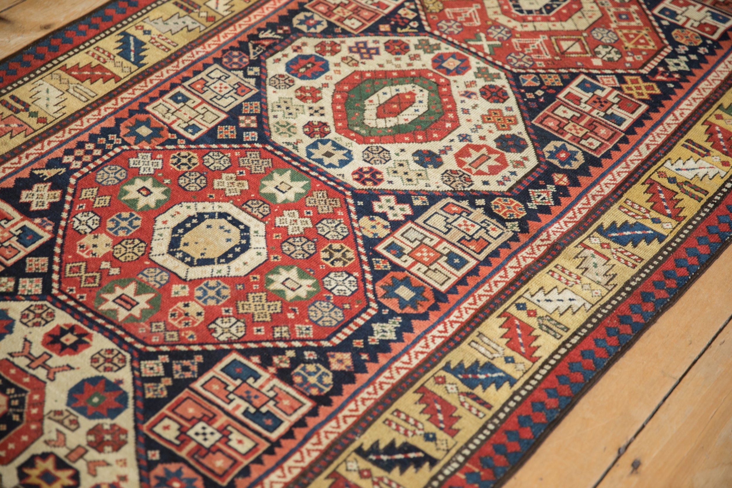 3.5x9.5 Antique Kazak Rug Runner by Old New House® - product image 7 for Resin Society