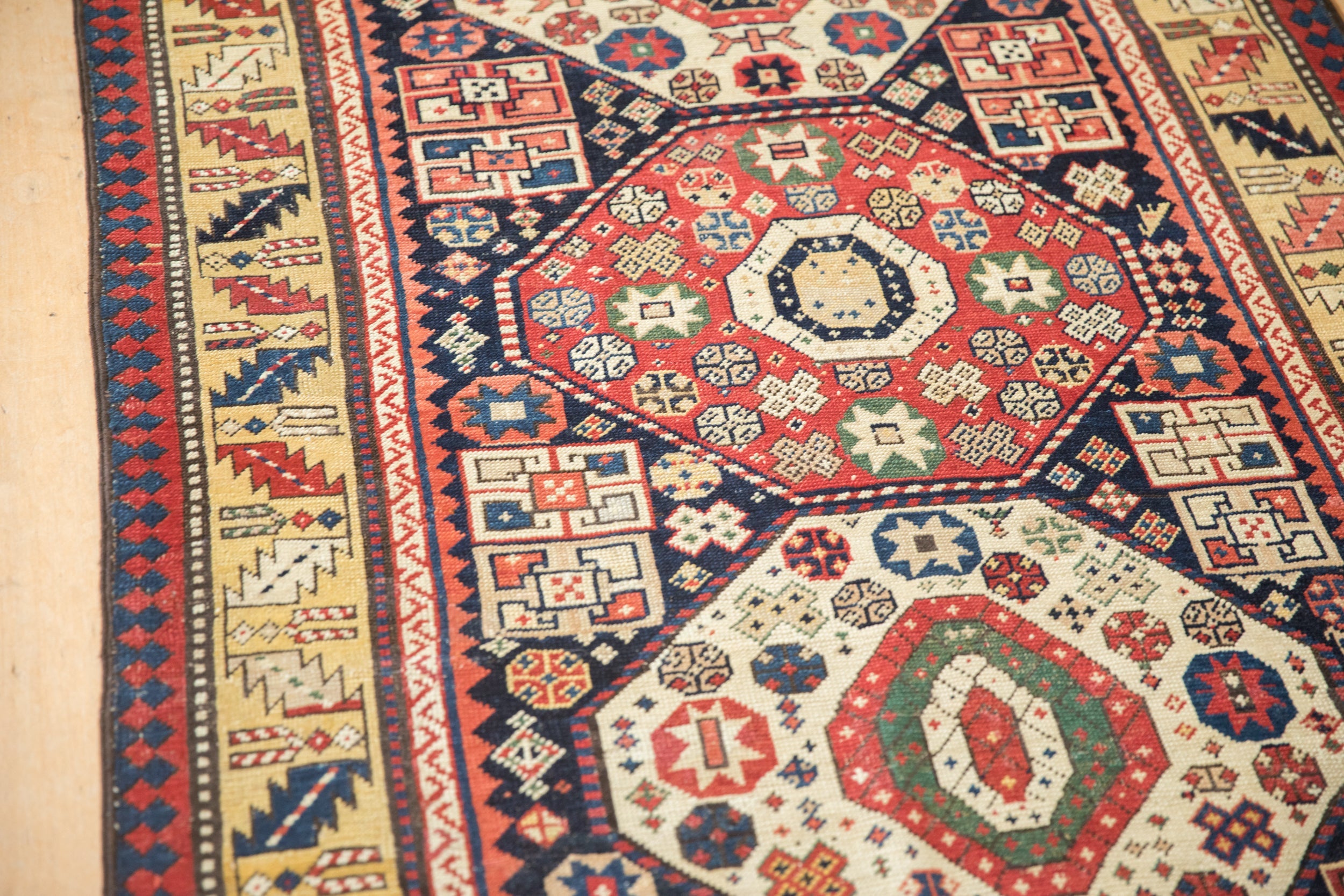 3.5x9.5 Antique Kazak Rug Runner by Old New House® - product image 11 for Resin Society