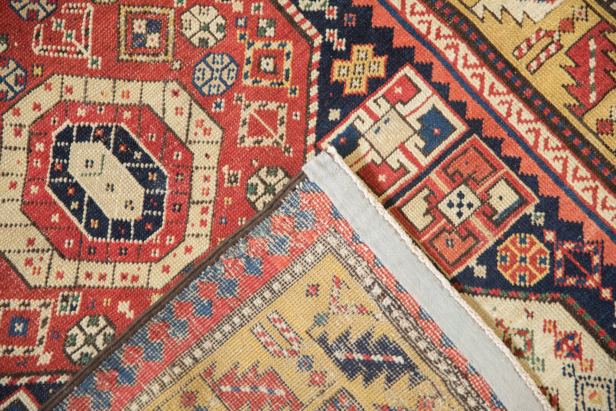 3.5x9.5 Antique Kazak Rug Runner by Old New House® - product image 13 for Resin Society