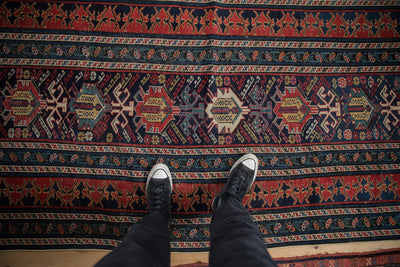 3.5x12.5 Antique Shirvan Rug Runner by Old New House® - product image 2 for Resin Society