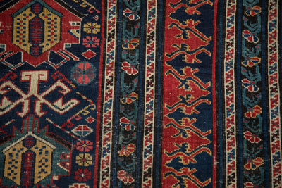 3.5x12.5 Antique Shirvan Rug Runner by Old New House® - product image 4 for Resin Society