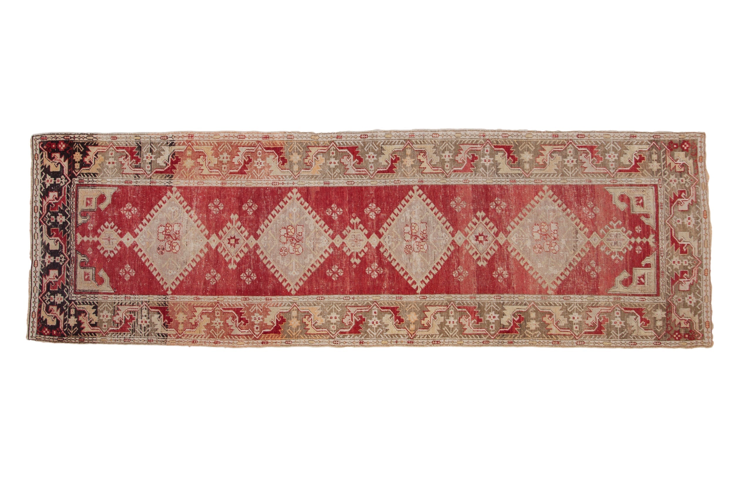 3.5x11 Vintage Distressed Oushak Rug Runner by Old New House® - main product image for Resin Society