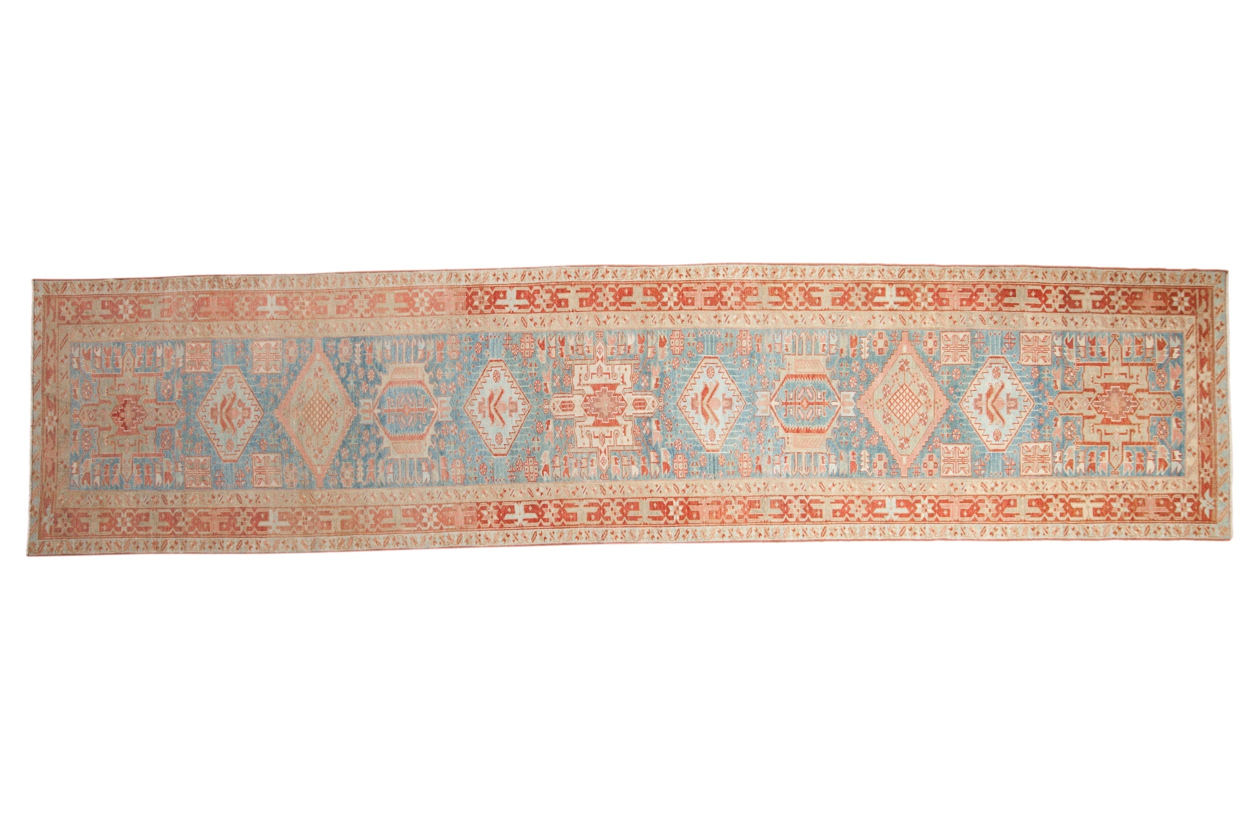 3.5x15 Vintage Distressed Karaja Rug Runner by Old New House® - main product image for Resin Society