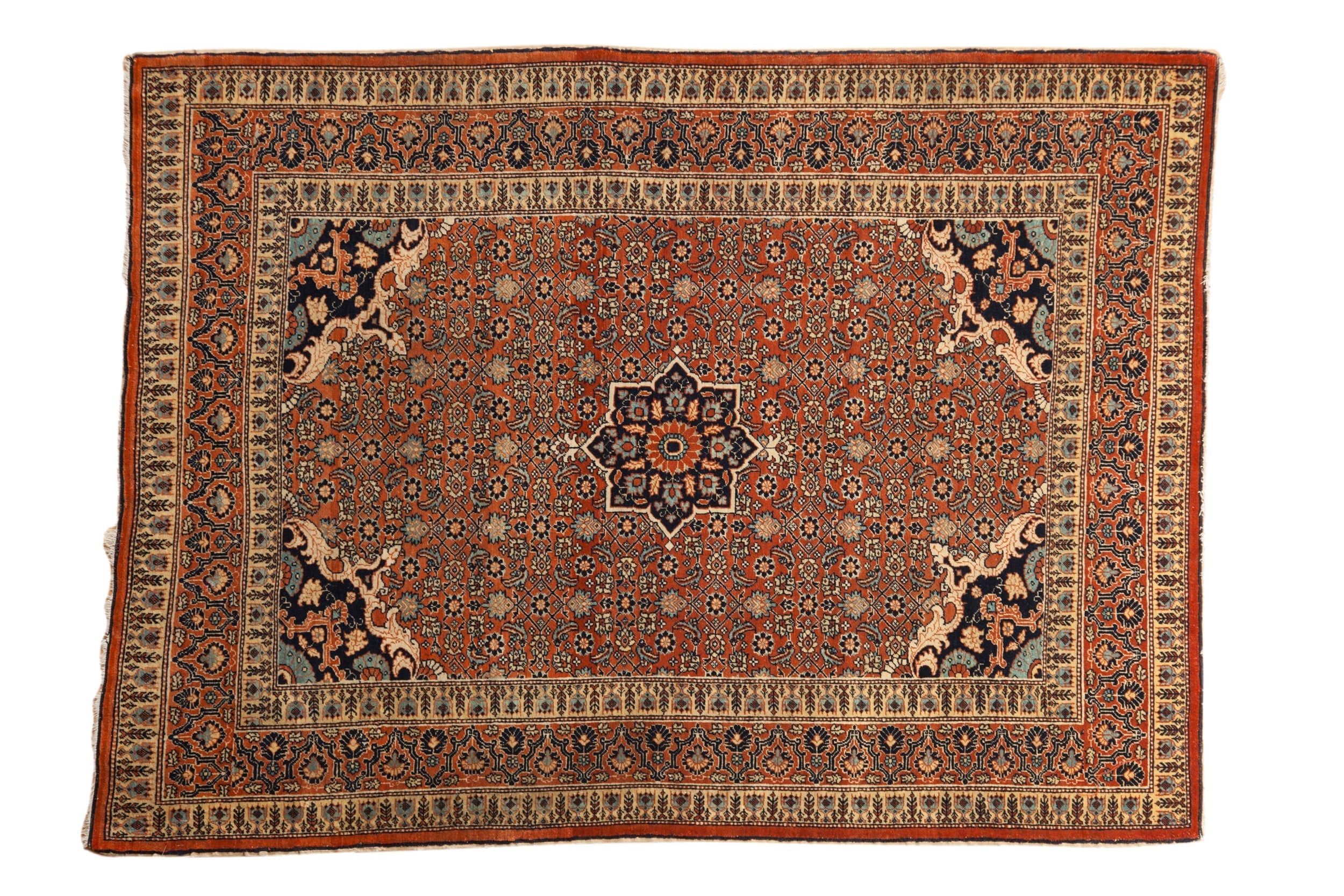 4x5.5 Antique Haji Jalili Tabriz Rug by Old New House® - main product image for Resin Society