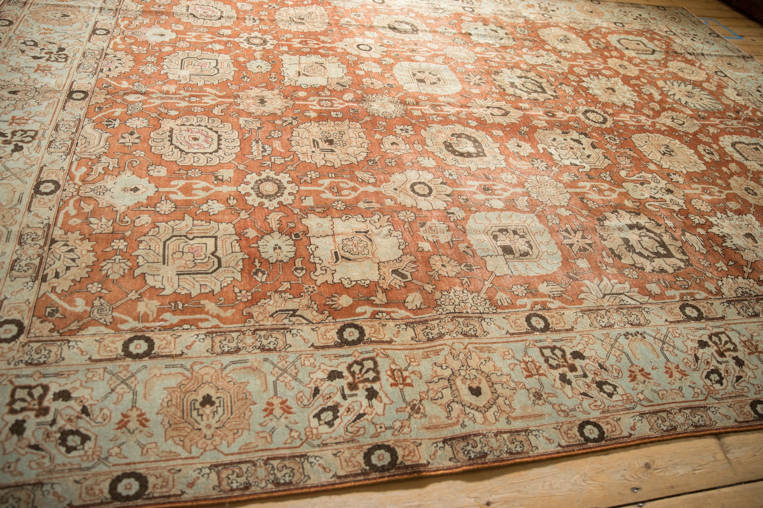 9.5x12.5 Vintage Distressed Tabriz Carpet by Old New House® - product image 12 for Resin Society