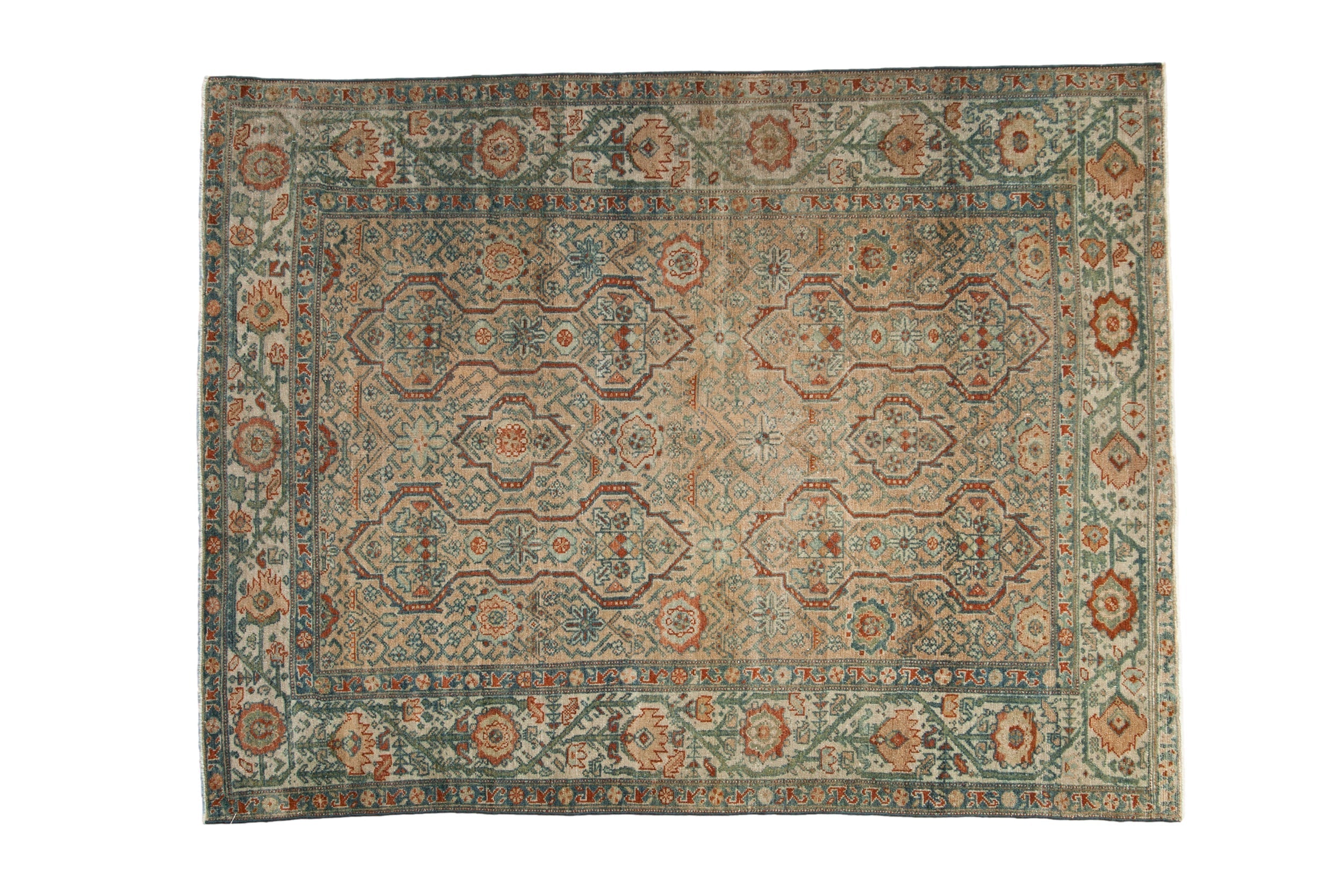 RESERVED 4.5x6 Vintage Distressed Malayer Rug
