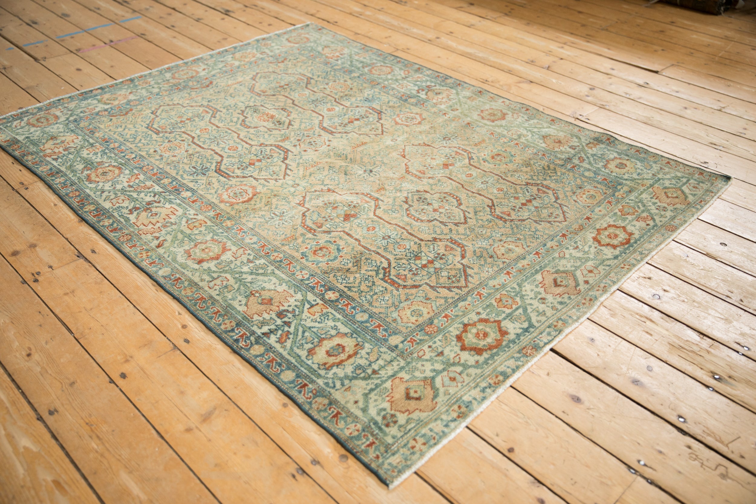 RESERVED 4.5x6 Vintage Distressed Malayer Rug