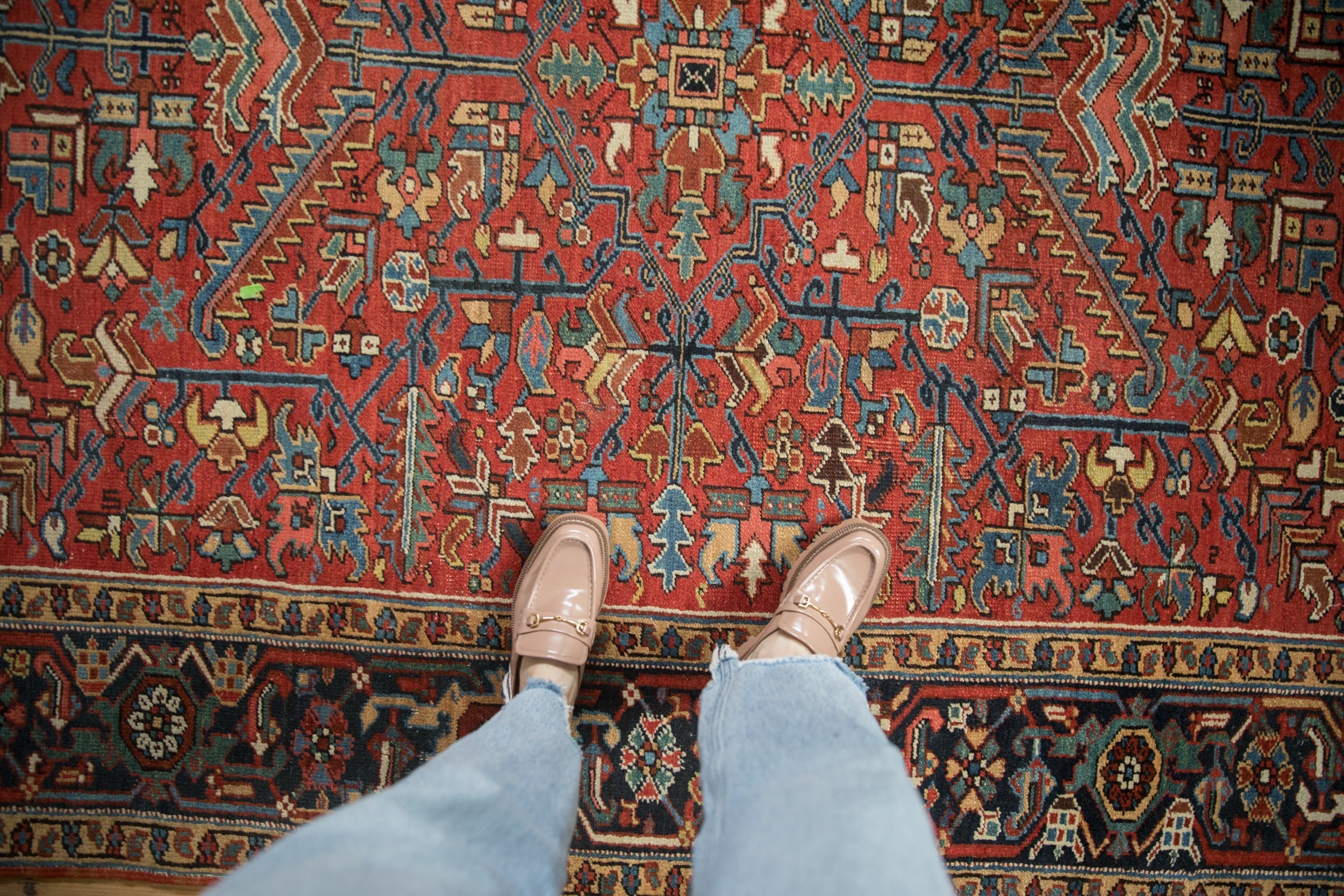 6.5x8.5 Vintage Heriz Carpet by Old New House® - product image 2 for Resin Society
