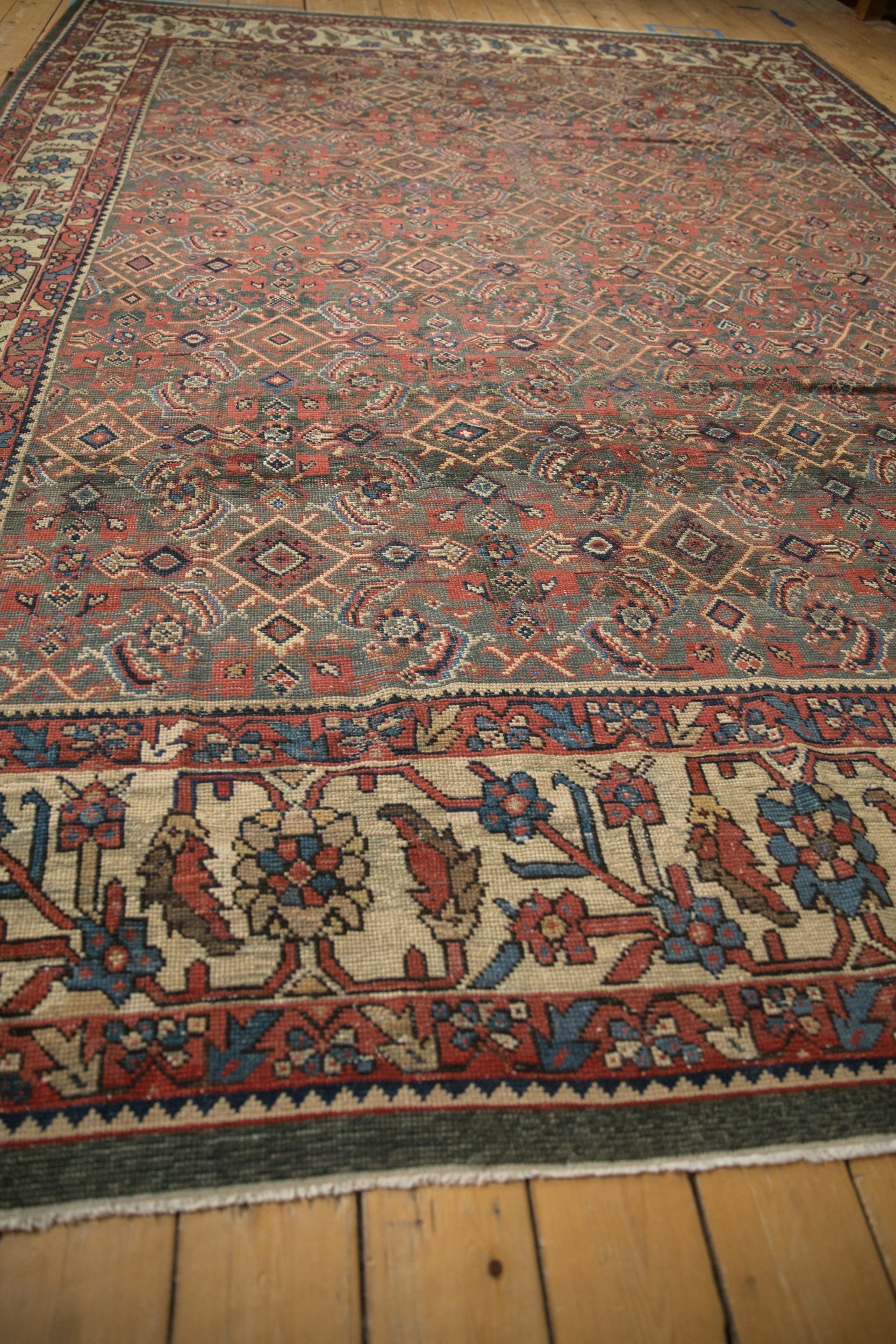 9x12.5 Vintage Distressed Mahal Carpet by Old New House® - product image 9 for Resin Society