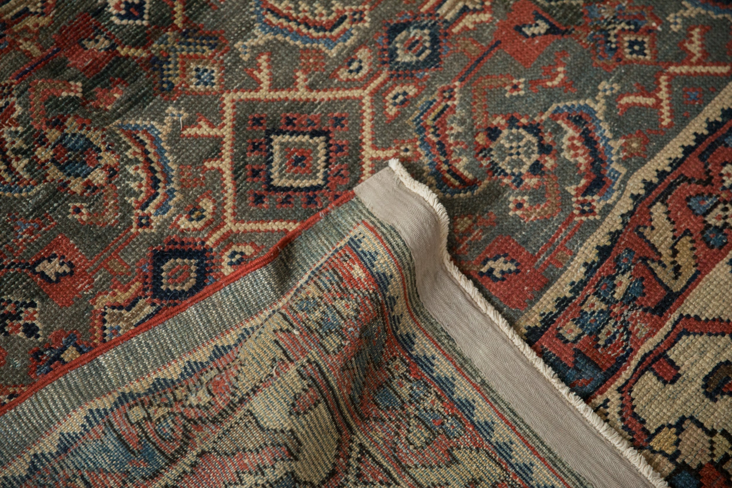9x12.5 Vintage Distressed Mahal Carpet by Old New House® - product image 14 for Resin Society