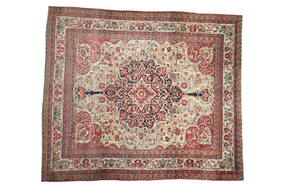 9x10 Antique Fine Kerman Square Carpet by Old New House® - main product image for Resin Society