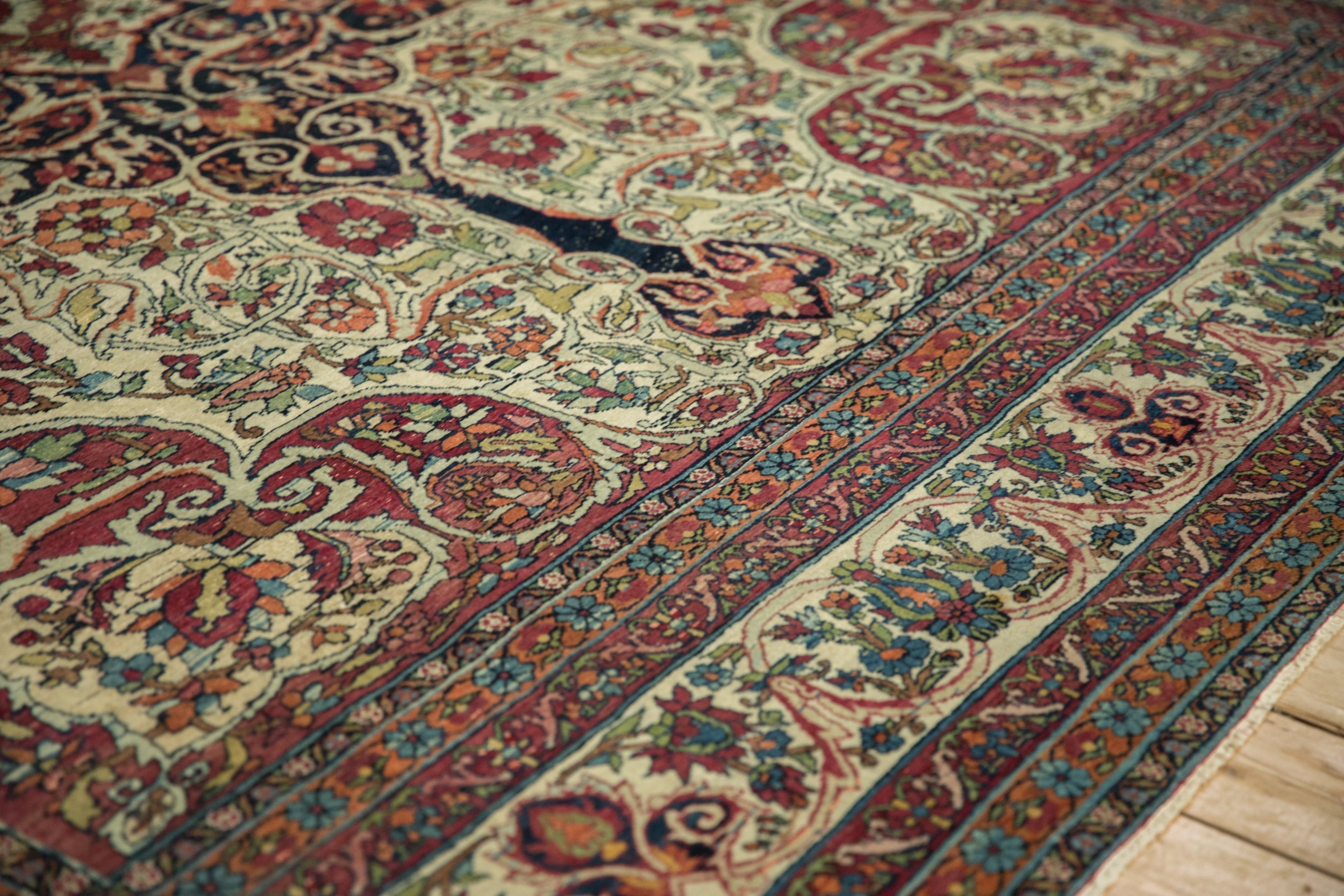 9x10 Antique Fine Kerman Square Carpet by Old New House® - product image 5 for Resin Society