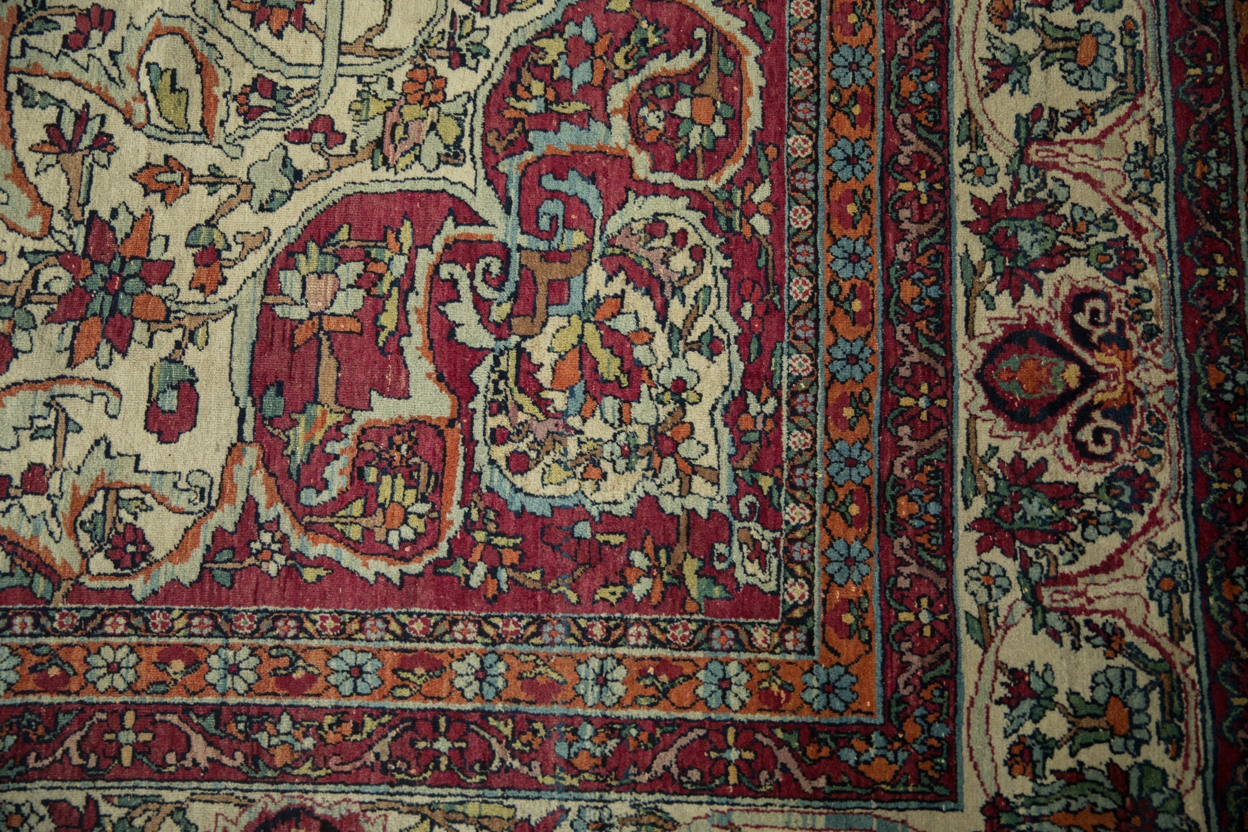 9x10 Antique Fine Kerman Square Carpet by Old New House® - product image 8 for Resin Society