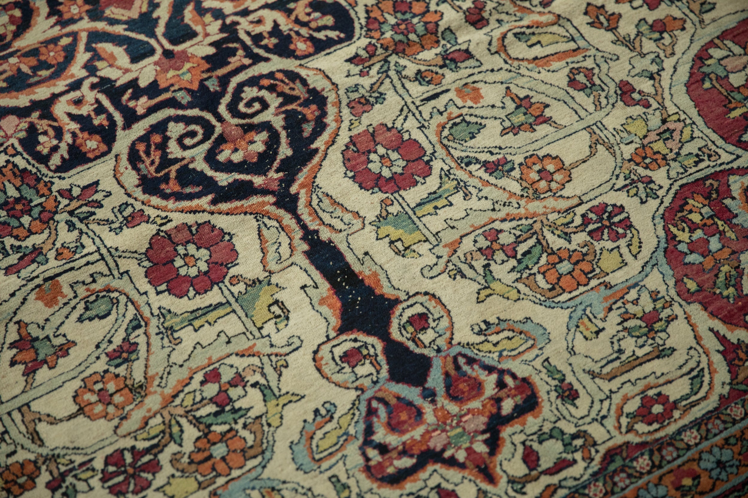 9x10 Antique Fine Kerman Square Carpet by Old New House® - product image 9 for Resin Society