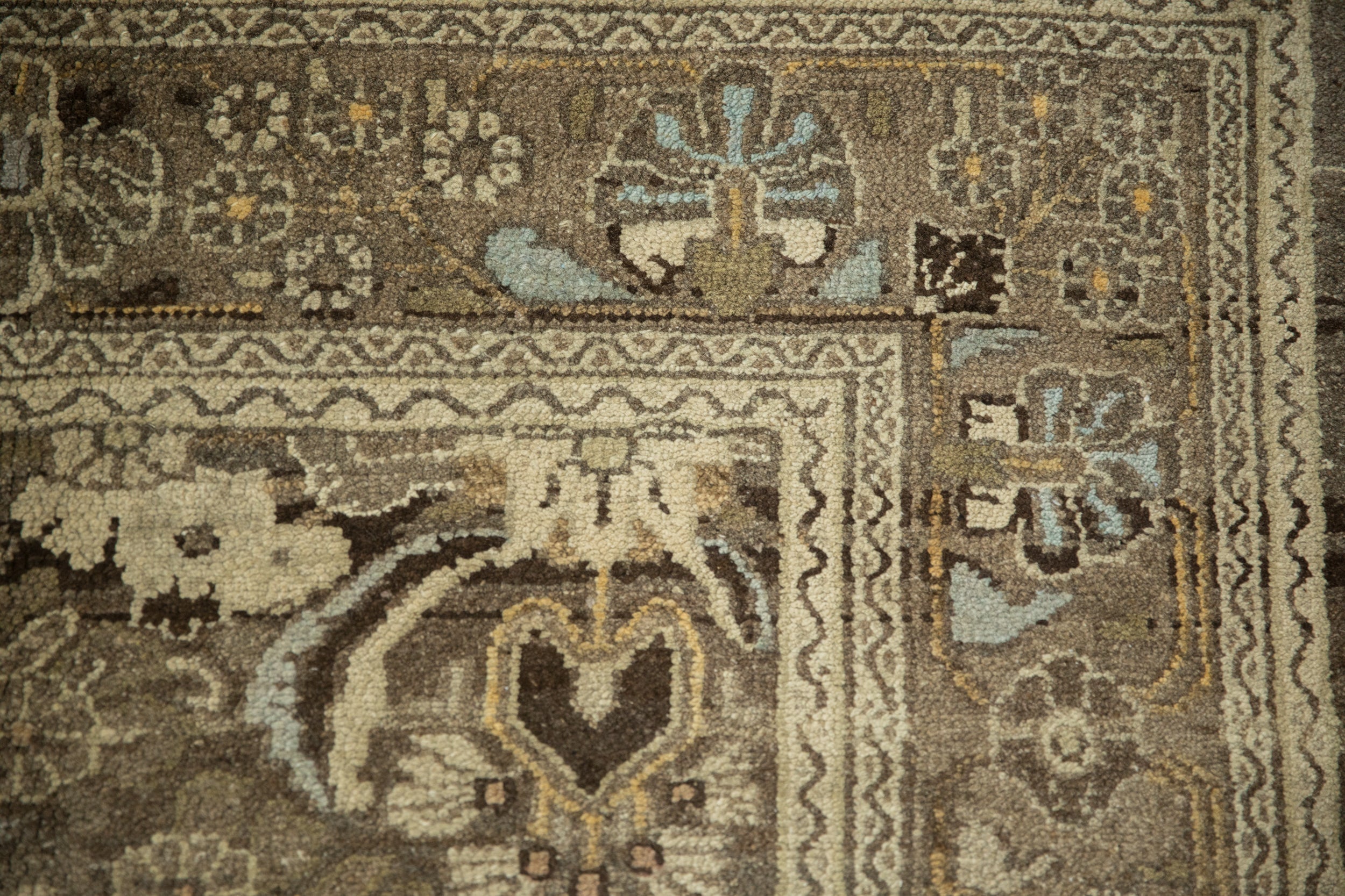 7x9.5 Vintage Distressed Bibikabad Carpet by Old New House® - product image 3 for Resin Society