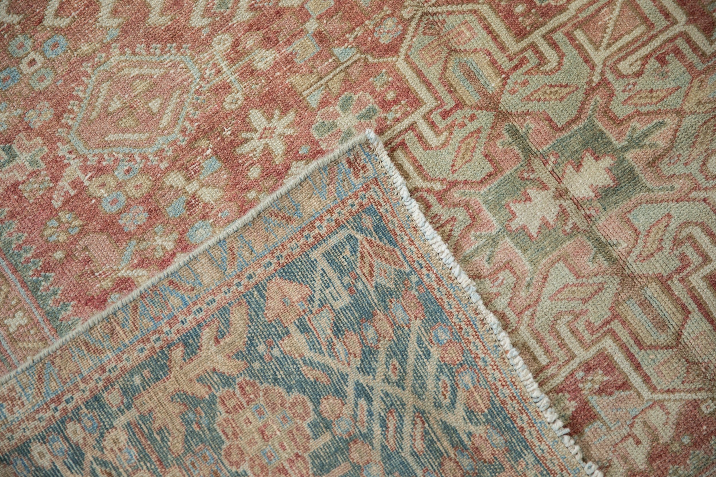 4.5x12 Vintage Distressed Karaja Rug Runner by Old New House® - product image 12 for Resin Society
