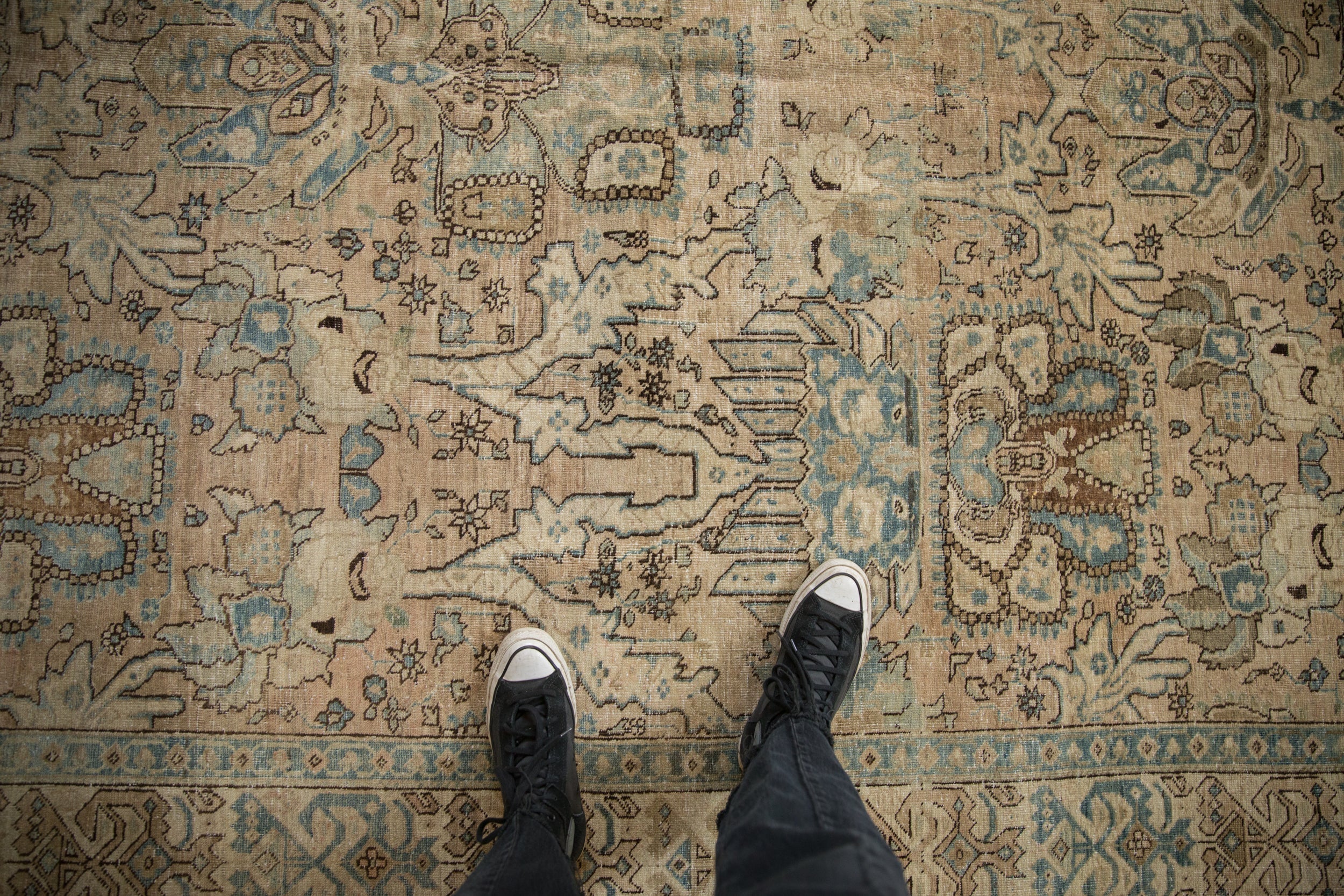 7x11 Vintage Distressed Tabriz Carpet by Old New House® - product image 2 for Resin Society