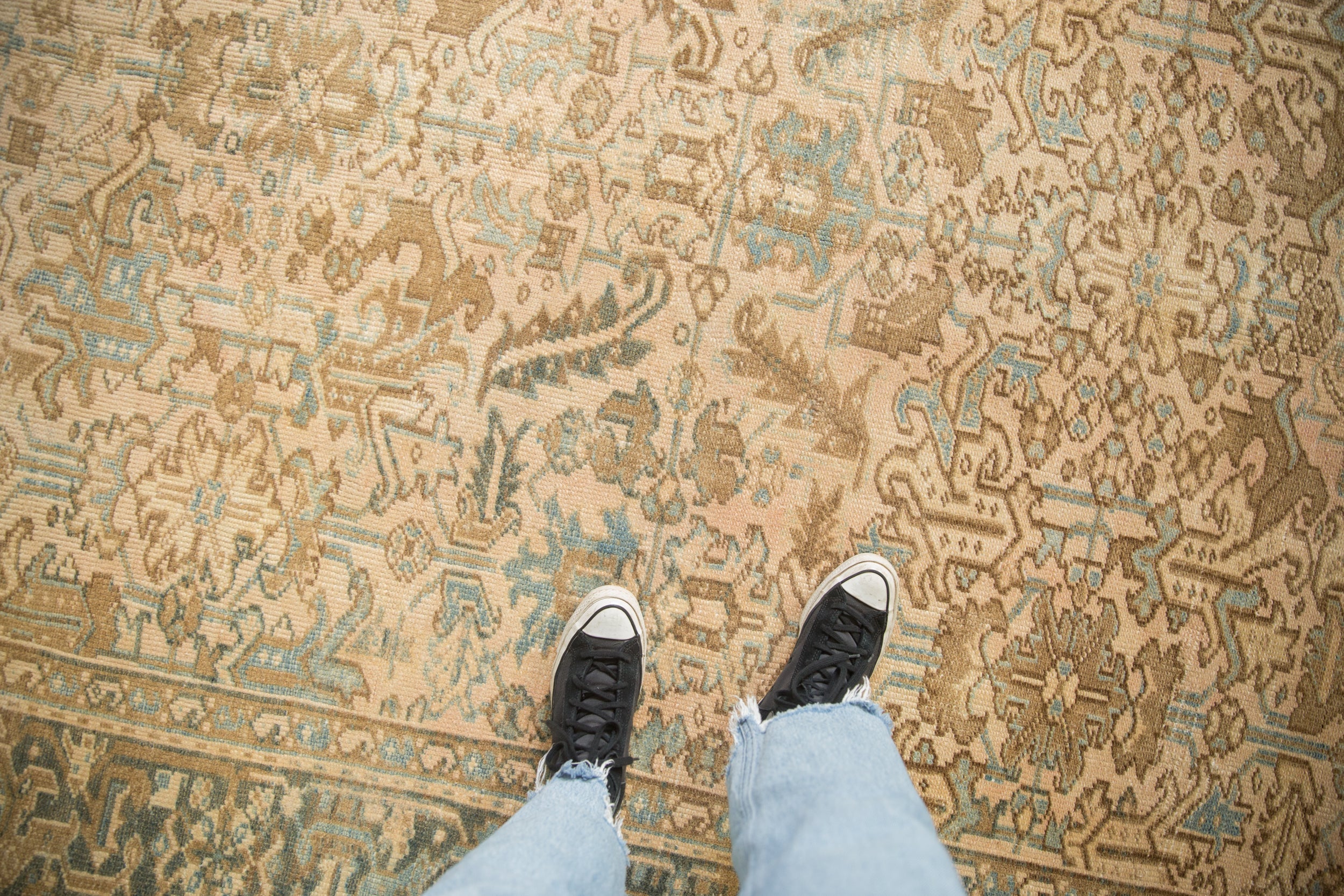 7x9 Vintage Distressed Mehrivan Carpet by Old New House® - product image 2 for Resin Society