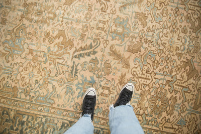 7x9 Vintage Distressed Mehrivan Carpet by Old New House® - product image 2 for Resin Society