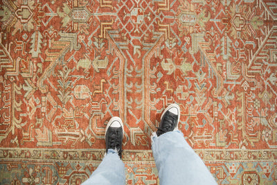 7.5x10.5 Vintage Distressed Heriz Carpet by Old New House® - product image 2 for Resin Society