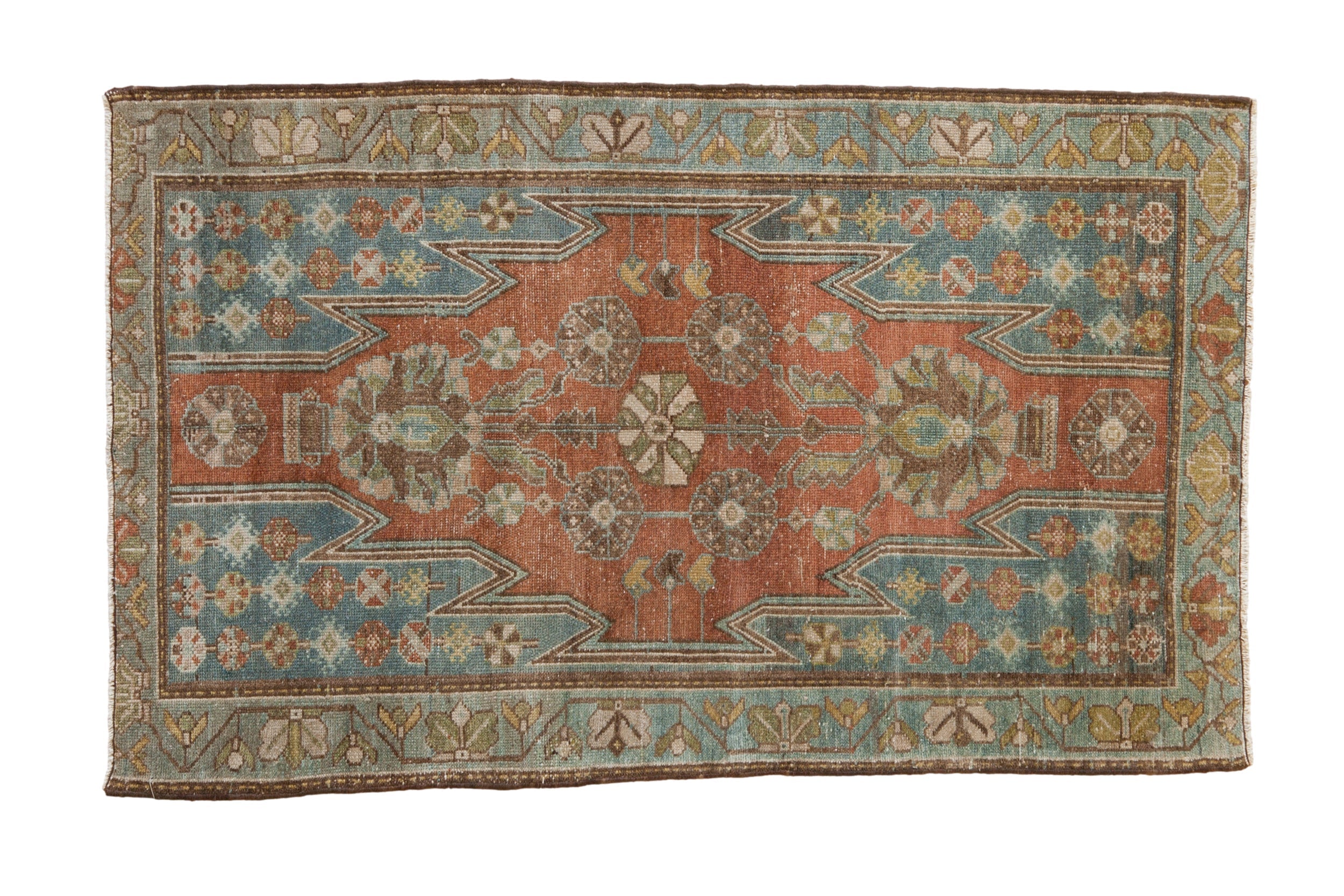 2.5x4 Vintage Distressed Mazlaghan Rug by Old New House® - main product image for Resin Society