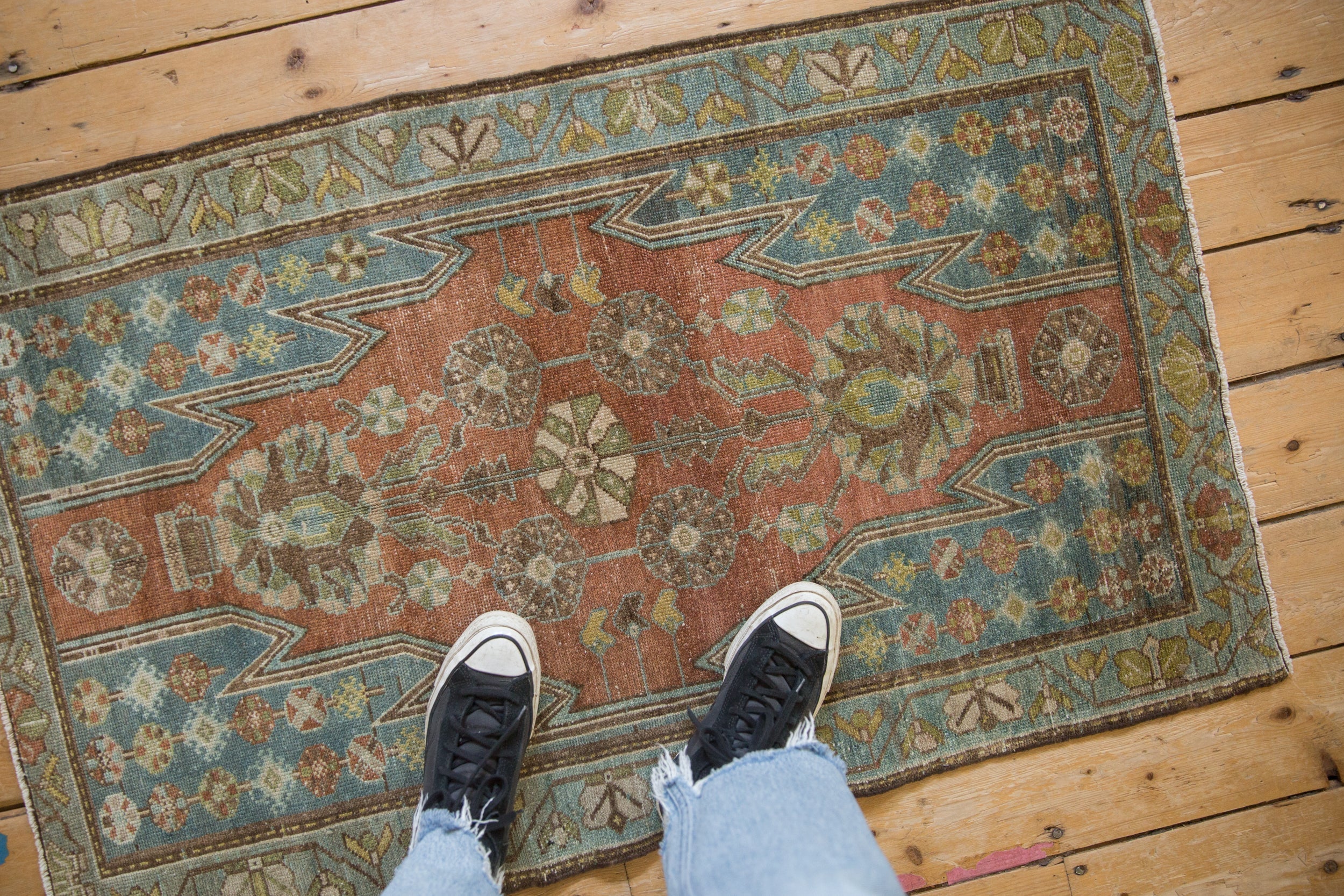 2.5x4 Vintage Distressed Mazlaghan Rug by Old New House® - product image 2 for Resin Society