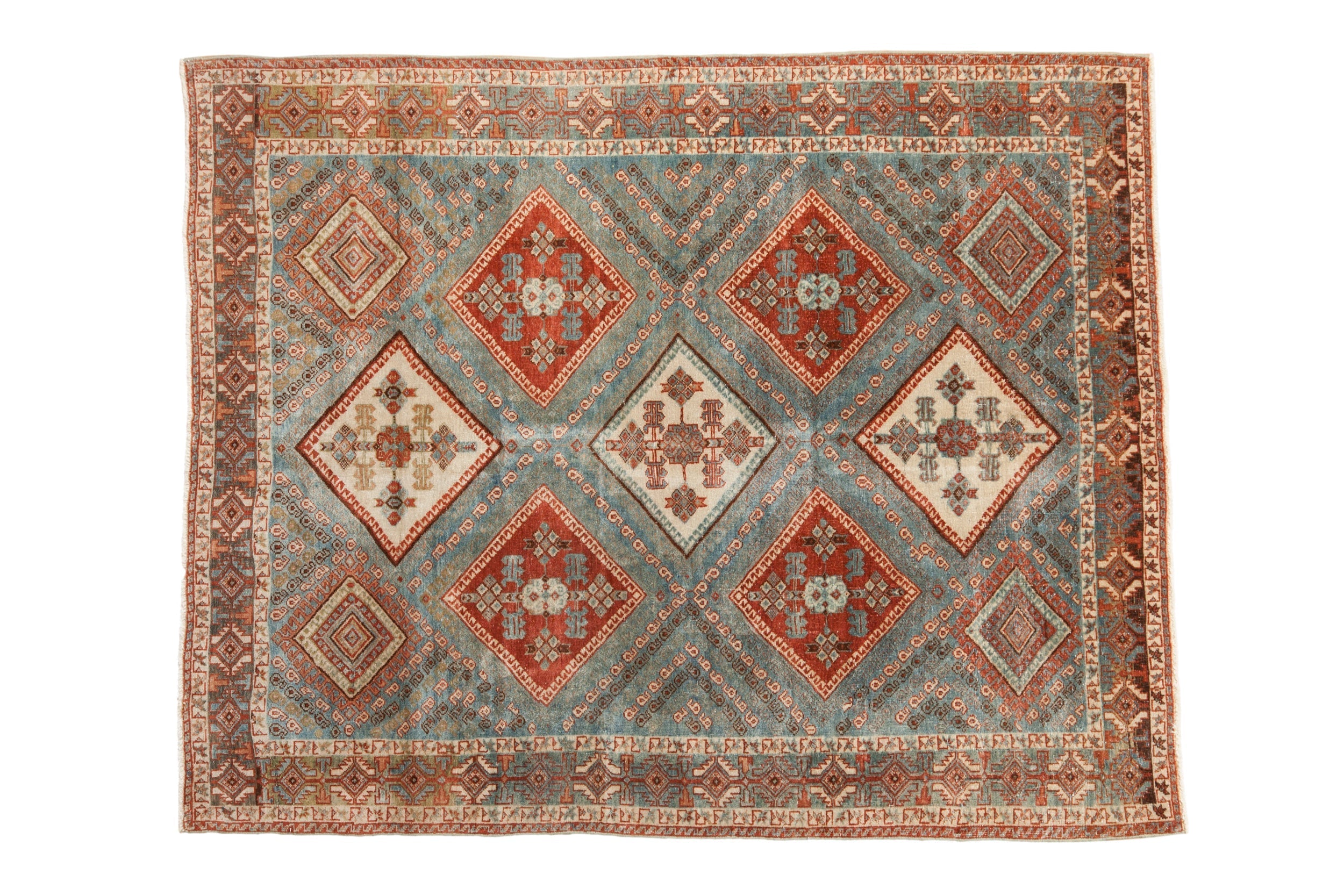 4x5.5 Vintage Distressed Afshar Rug by Old New House® - main product image for Resin Society