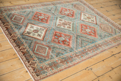 4x5.5 Vintage Distressed Afshar Rug by Old New House® - product image 5 for Resin Society